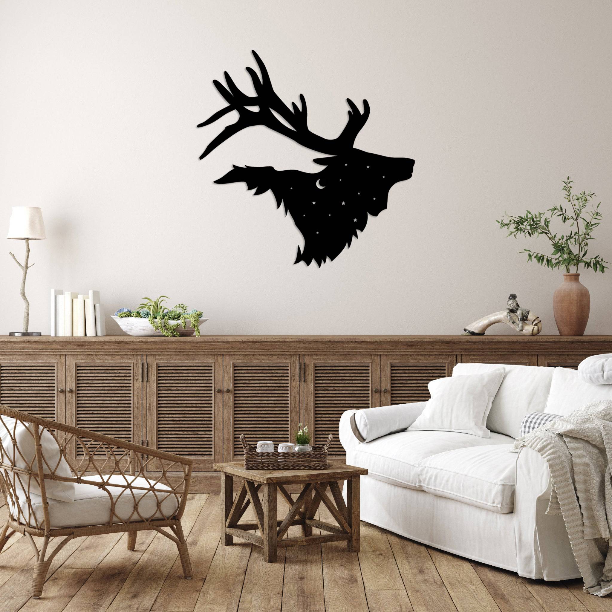Bull Elk - Metal Wall Art
