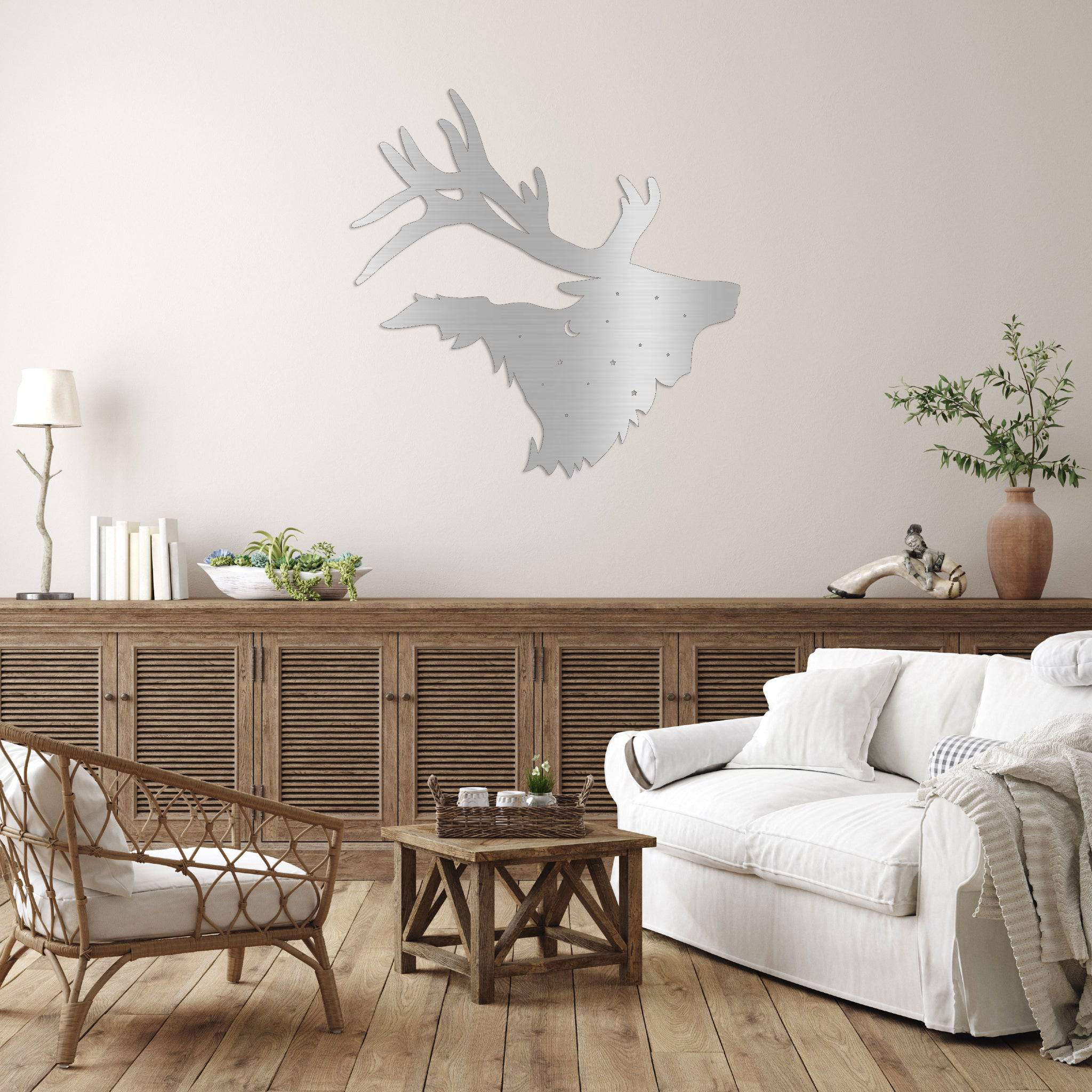 Bull Elk - Metal Wall Art
