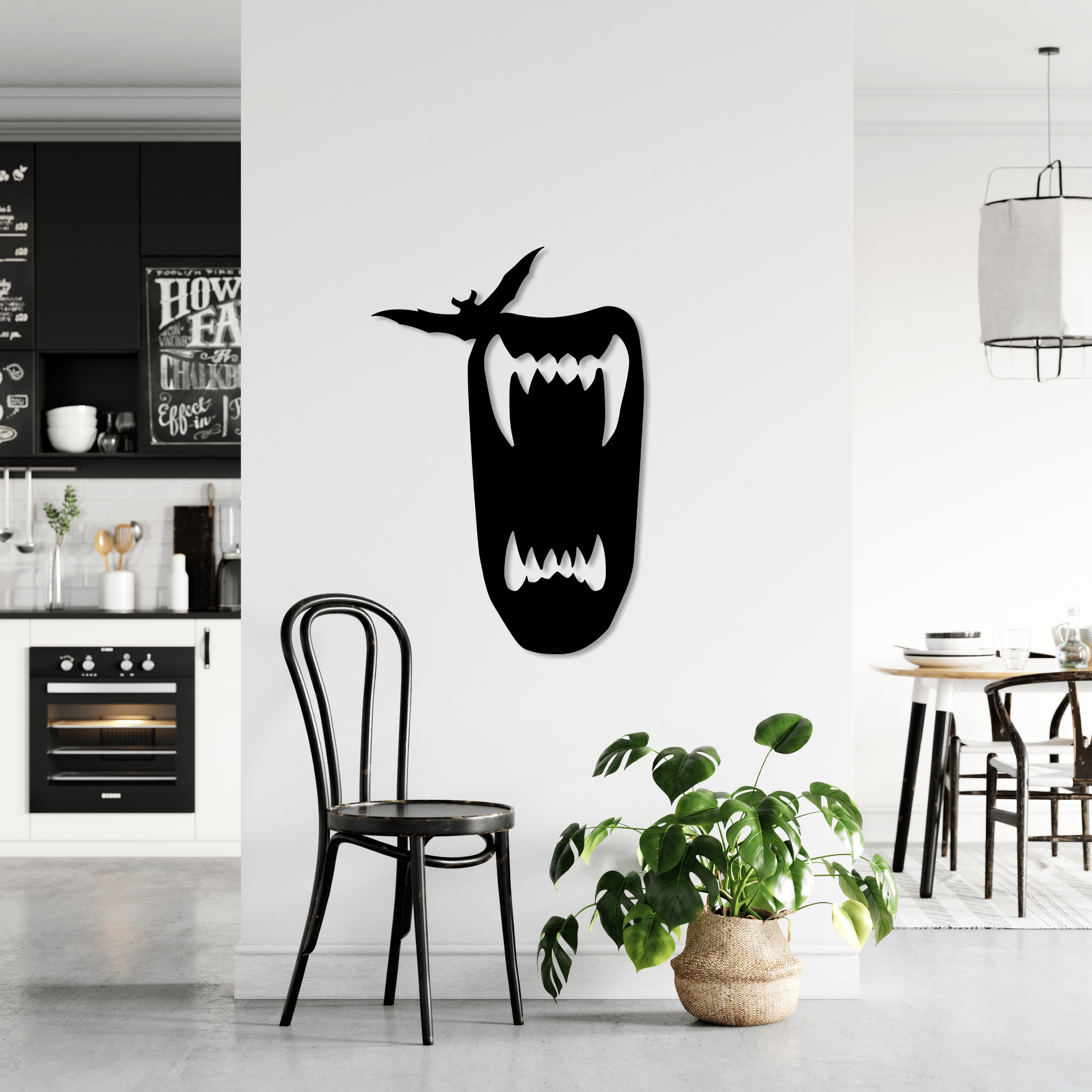 Vampire Teeth - Metal Wall Art