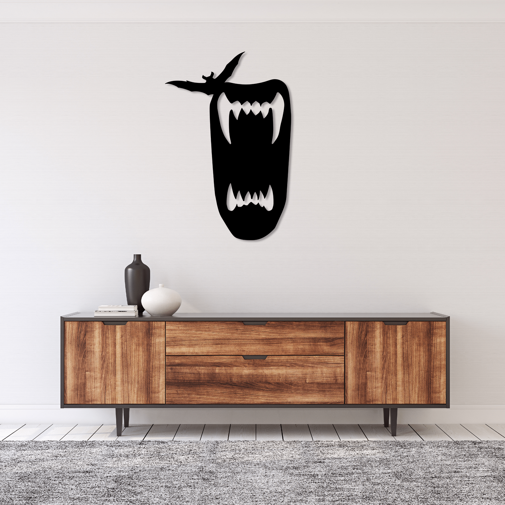 Vampire Teeth - Metal Wall Art