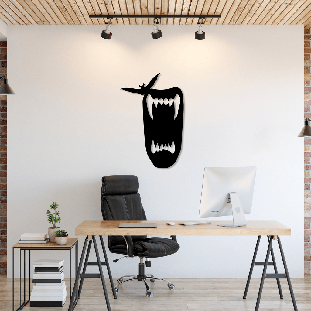 Vampire Teeth - Metal Wall Art