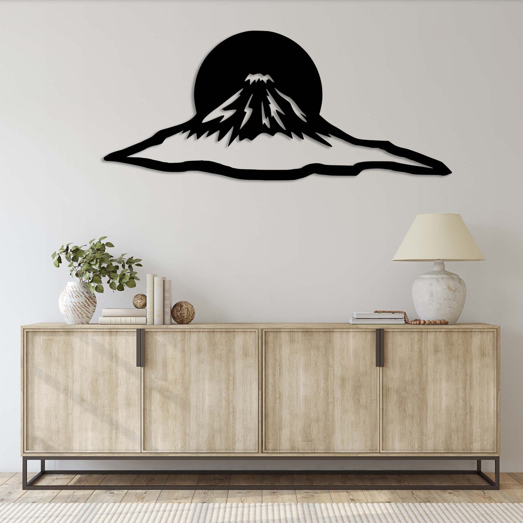 Mount Fuji Sunset - Metal Wall Art