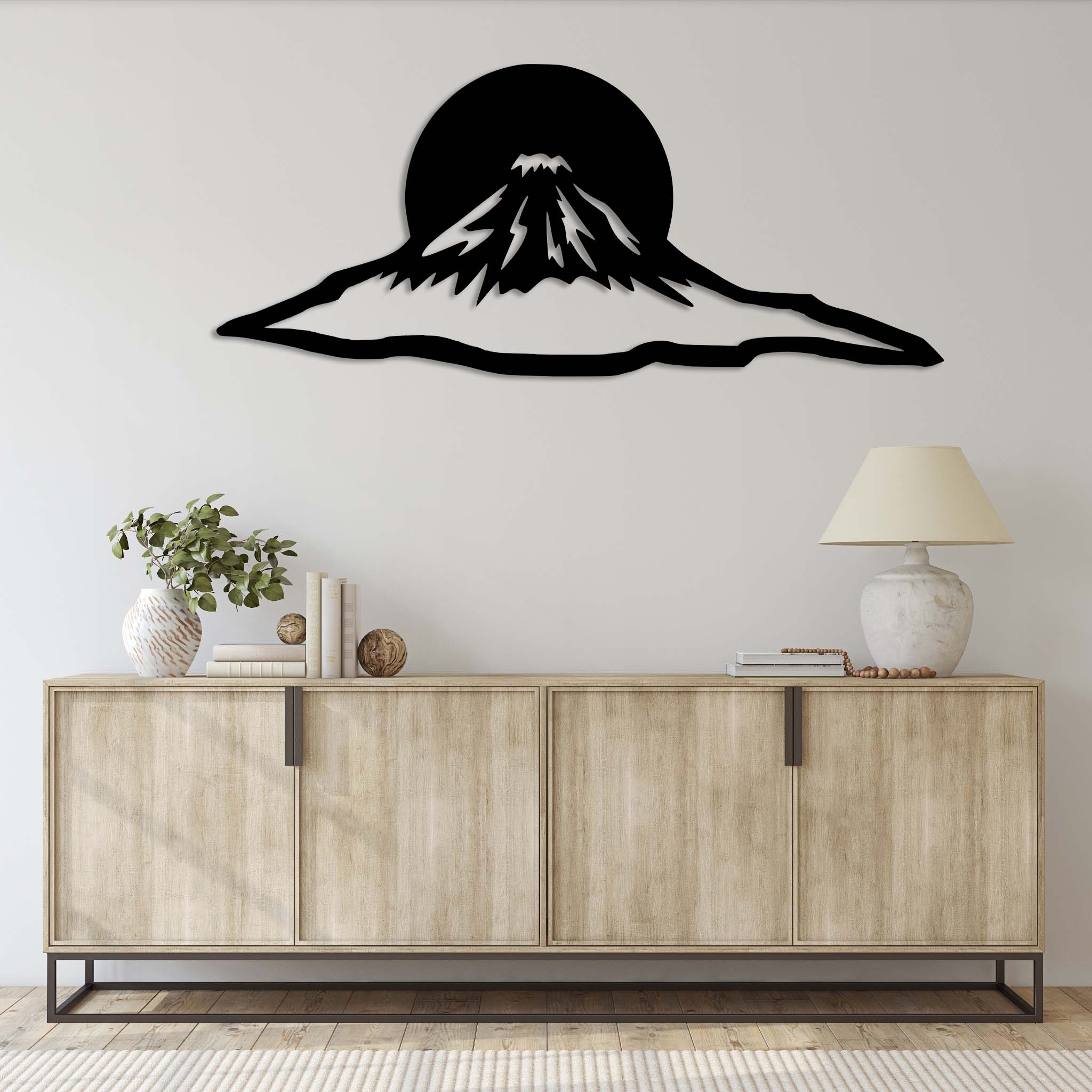 Mount Fuji Sunset - Metal Wall Art