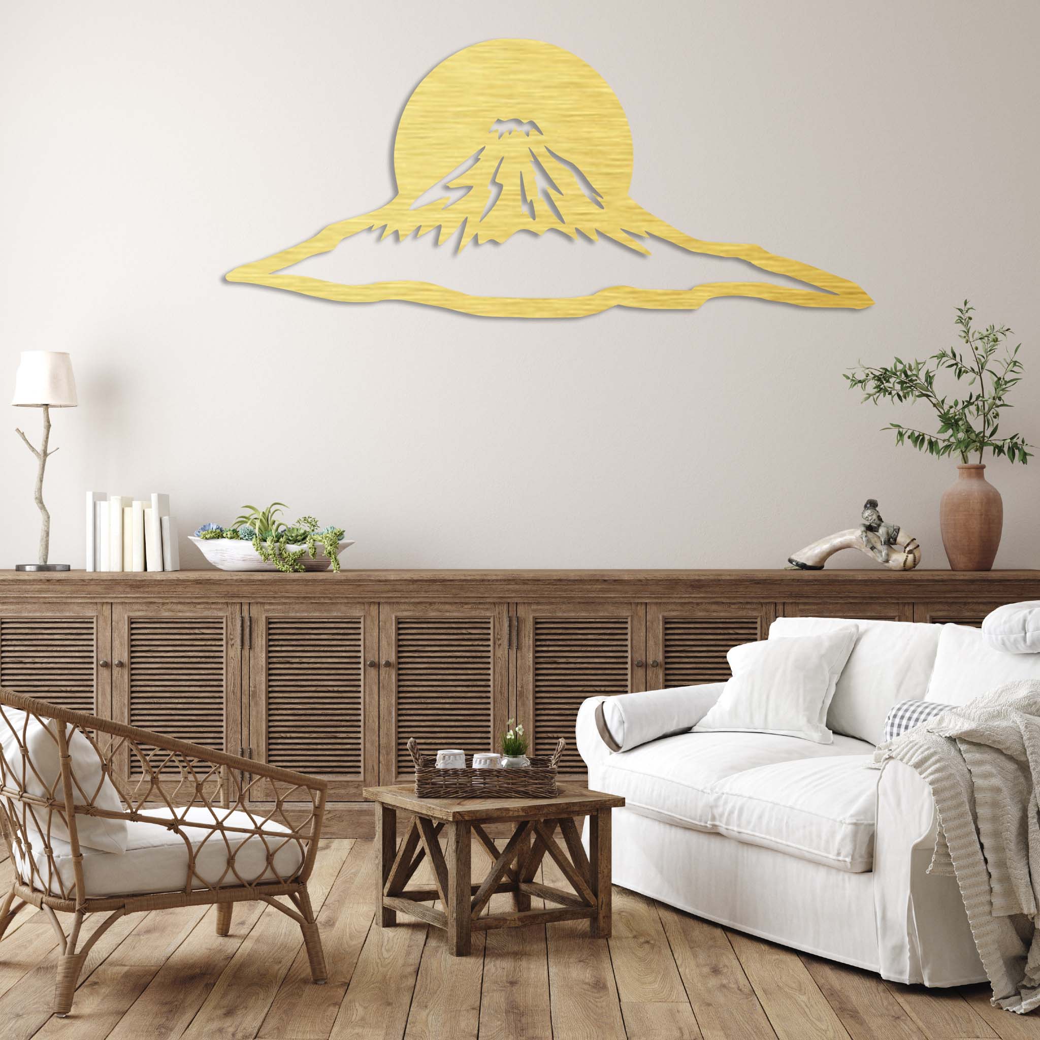 Mount Fuji Sunset - Metal Wall Art