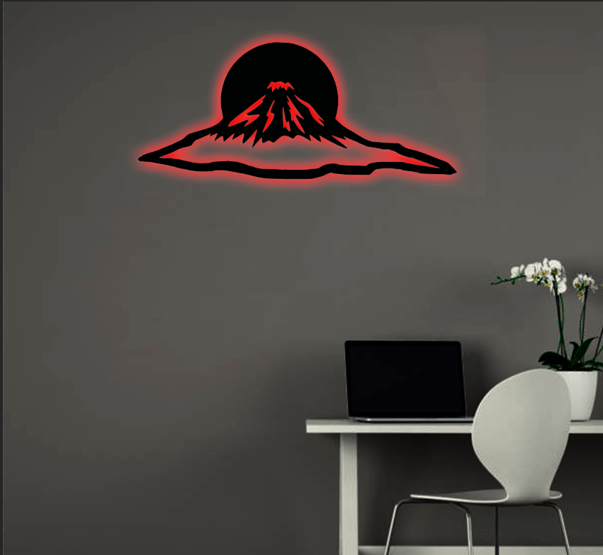 Mount Fuji Sunset - Metal Wall Art