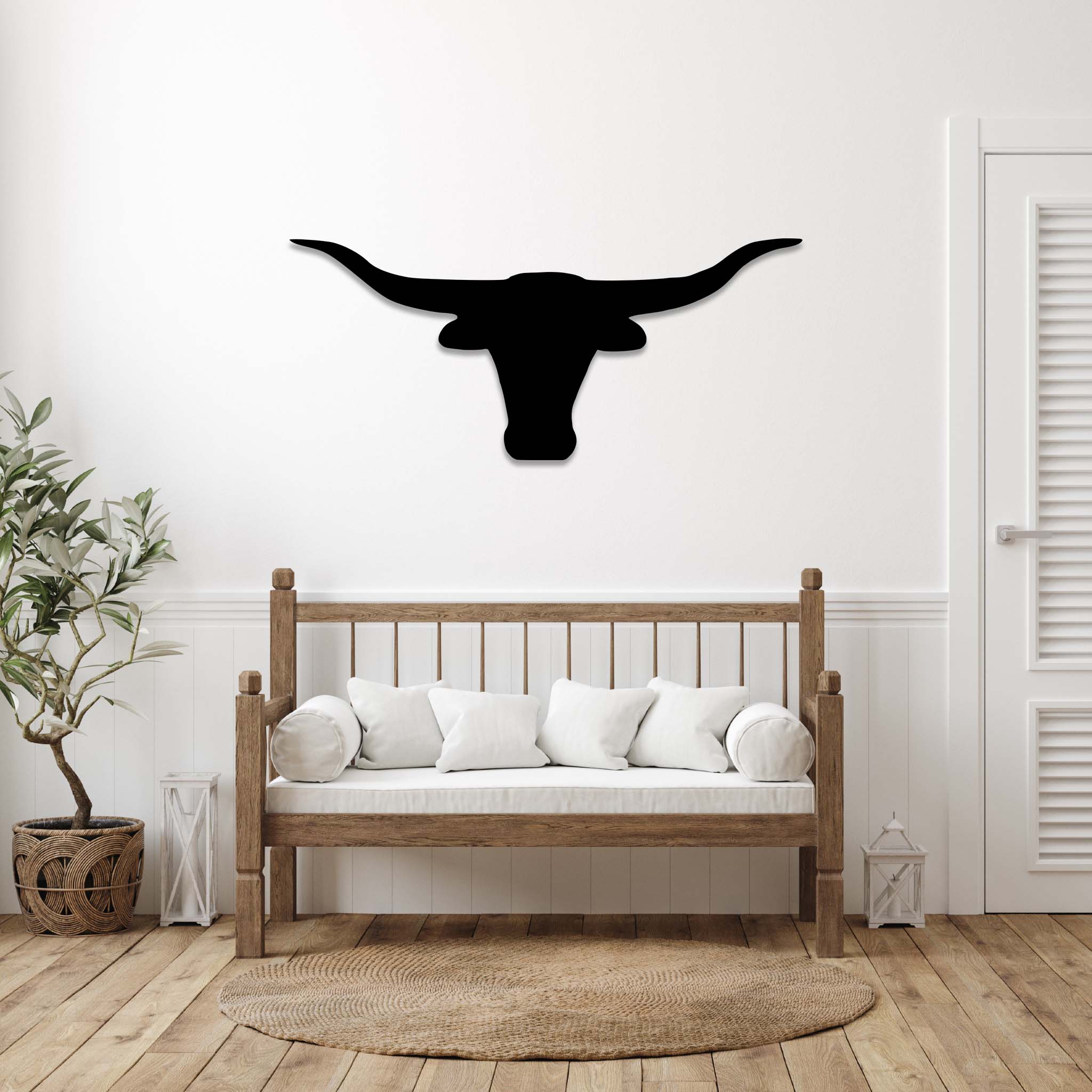 Texas Longhorn - Metal Wall Art