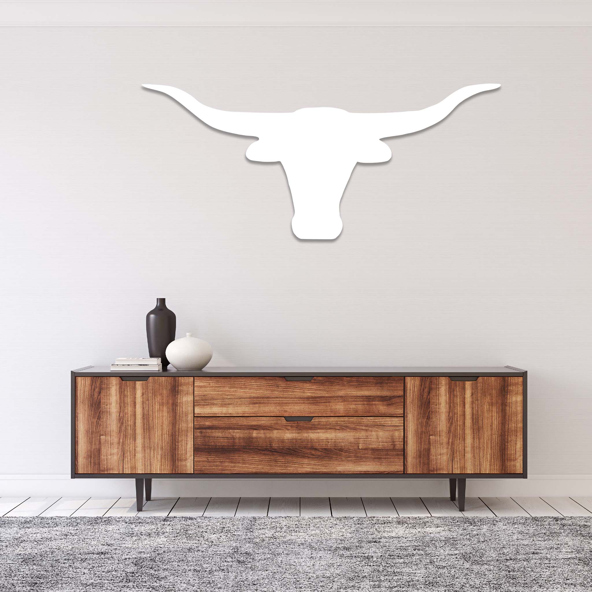 Texas Longhorn - Metal Wall Art