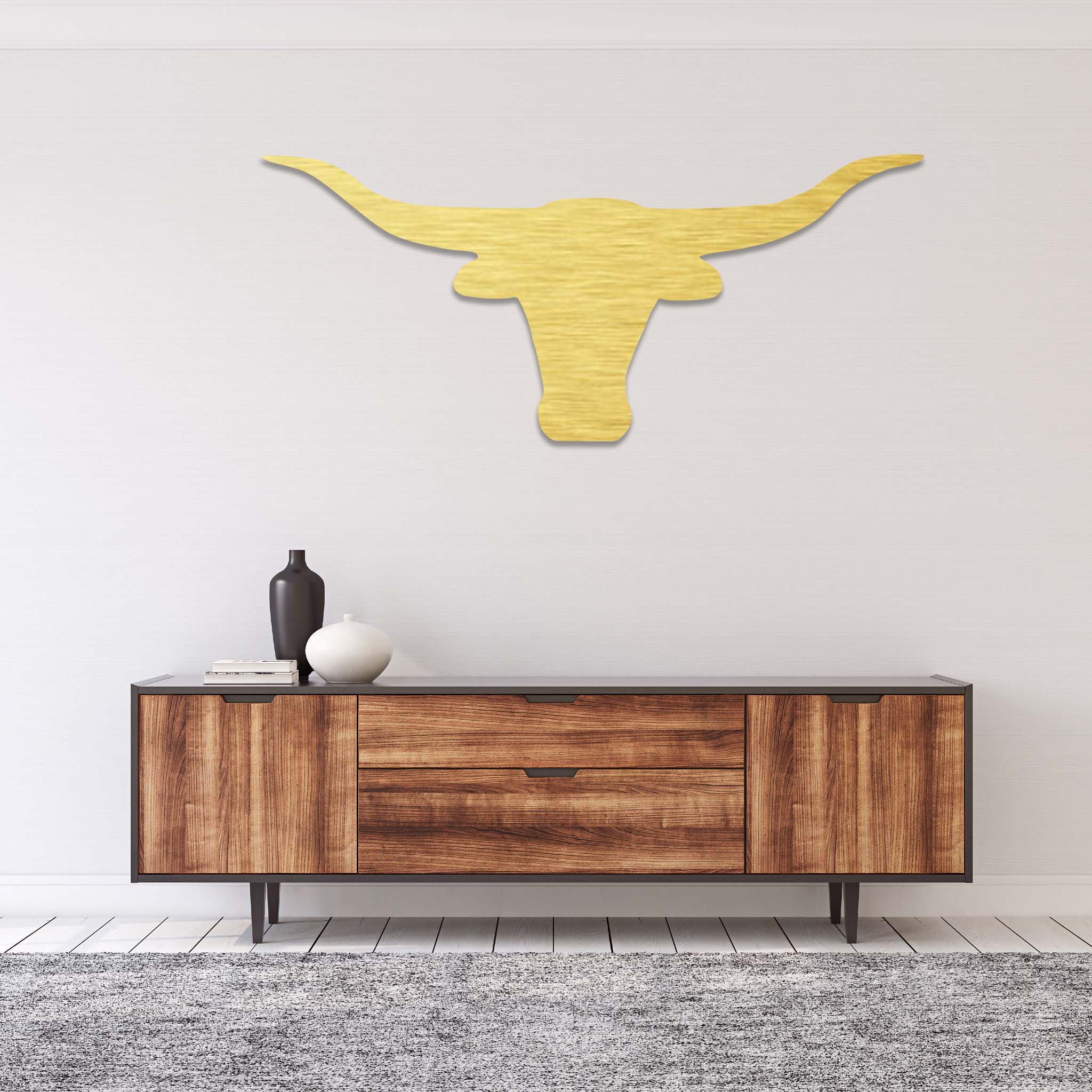 Texas Longhorn - Metal Wall Art