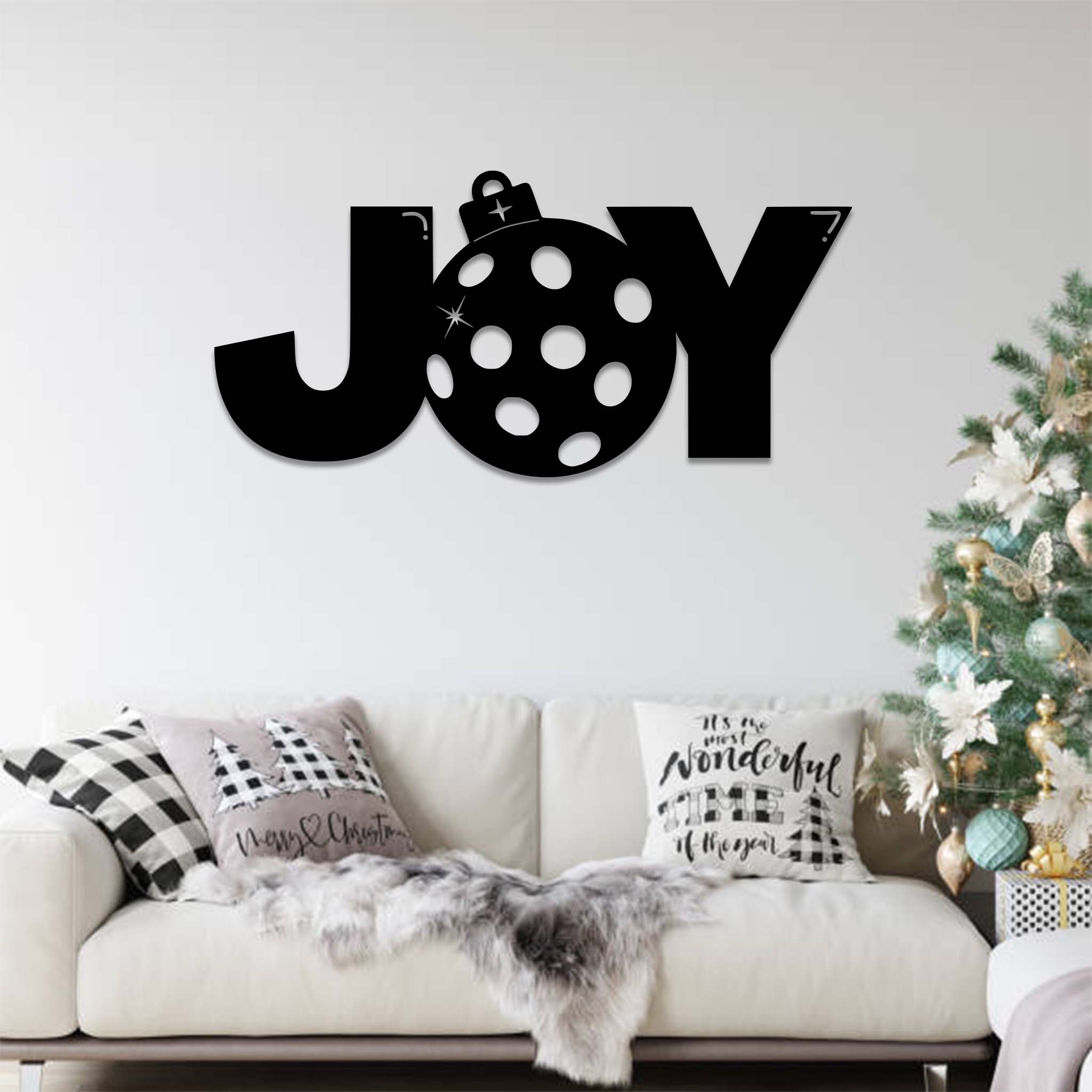 Christmas JOY - Metal Wall Art