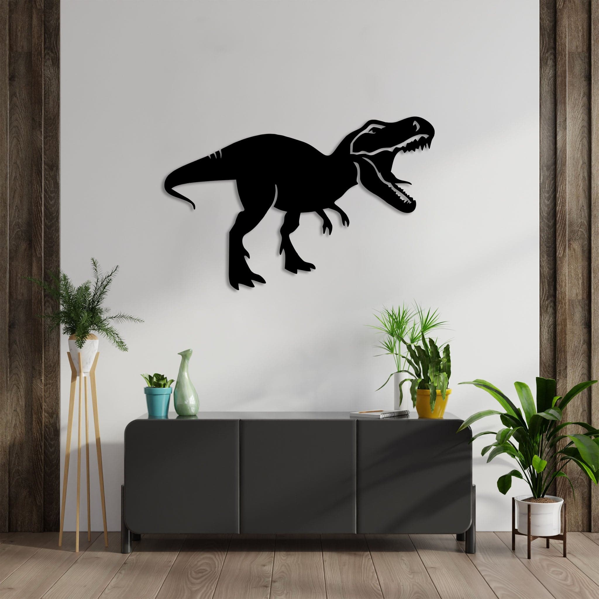 T Rex Dinosaur - Metal Wall Art