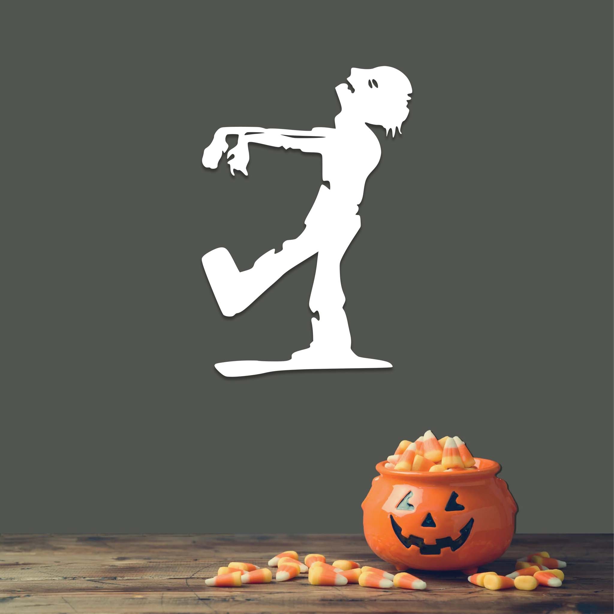 Walking Zombie - Metal Wall Art