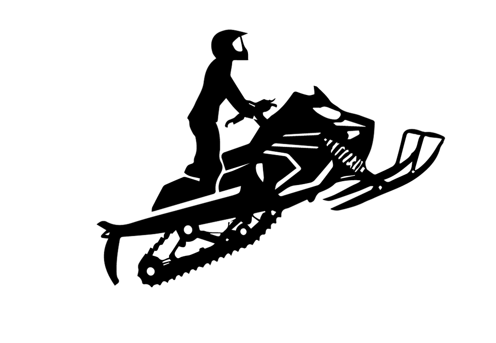 Snowmobiler - Metal Wall Art