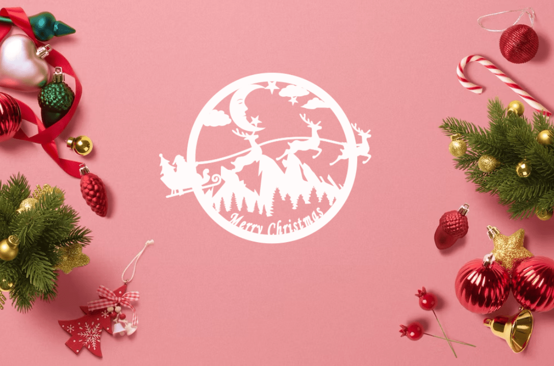 Merry Christmas - Metal Wall Art