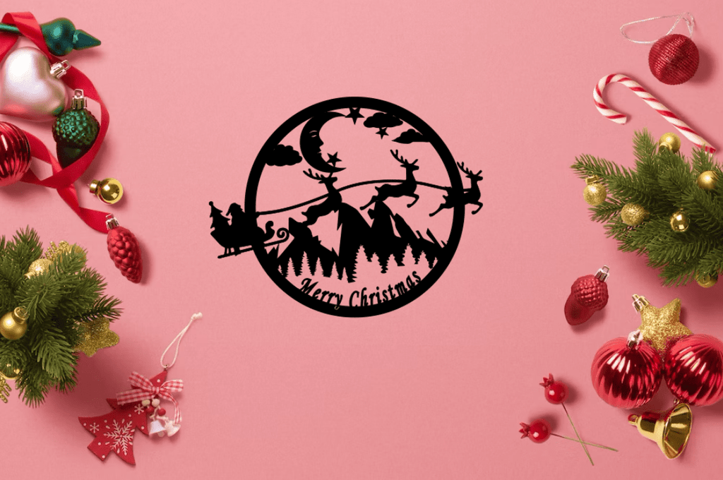 Merry Christmas - Metal Wall Art