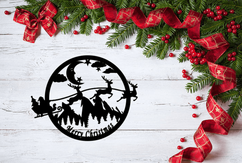 Merry Christmas - Metal Wall Art