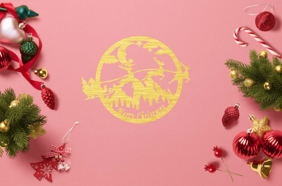 Merry Christmas - Metal Wall Art