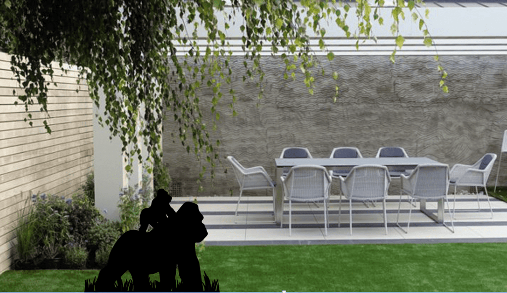 Gorillas Garden Stakes - Metal Art