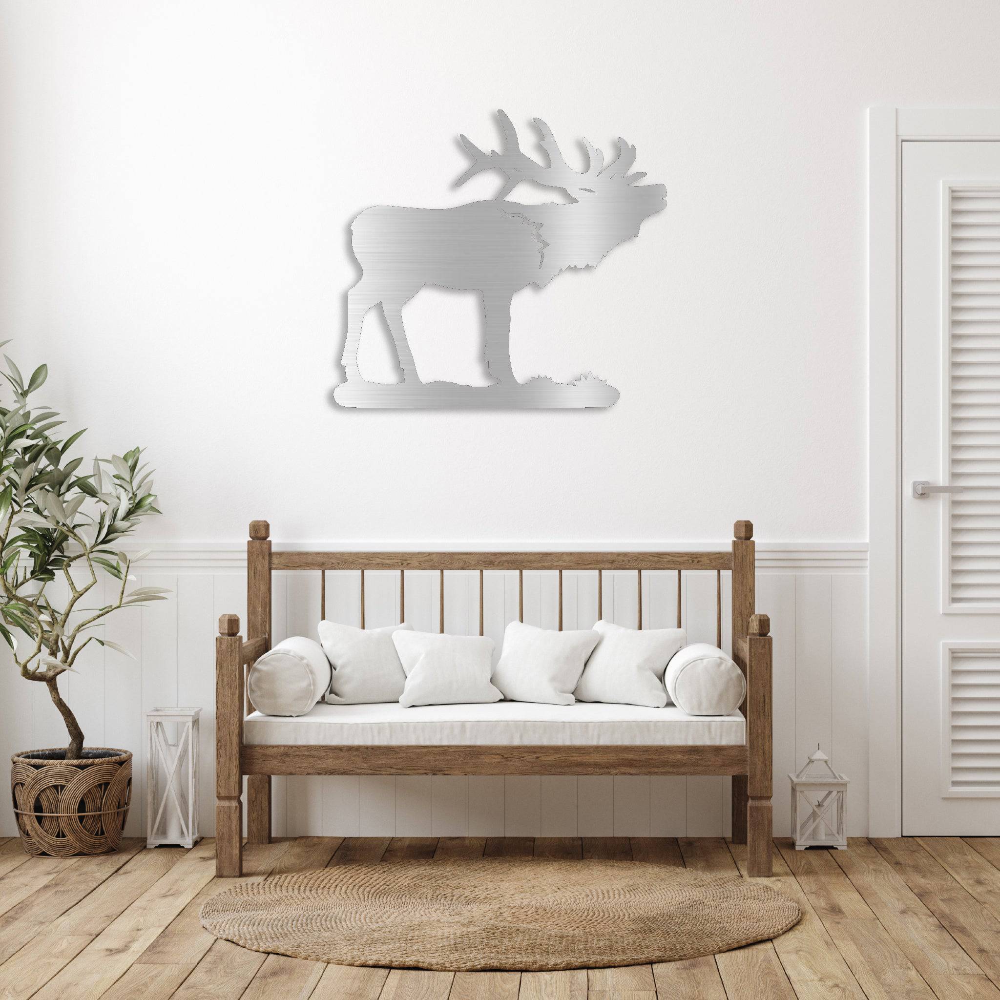 Howling Elk - Metal Wall Art