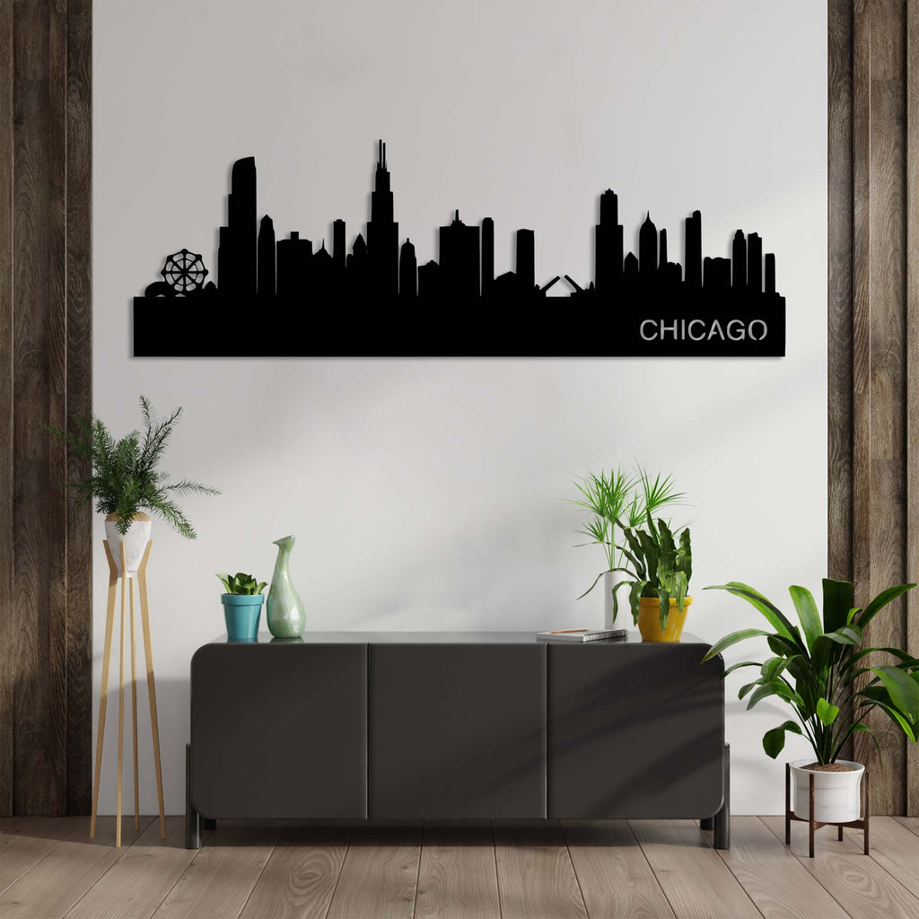 Chicago Skyline - Metal Wall Art