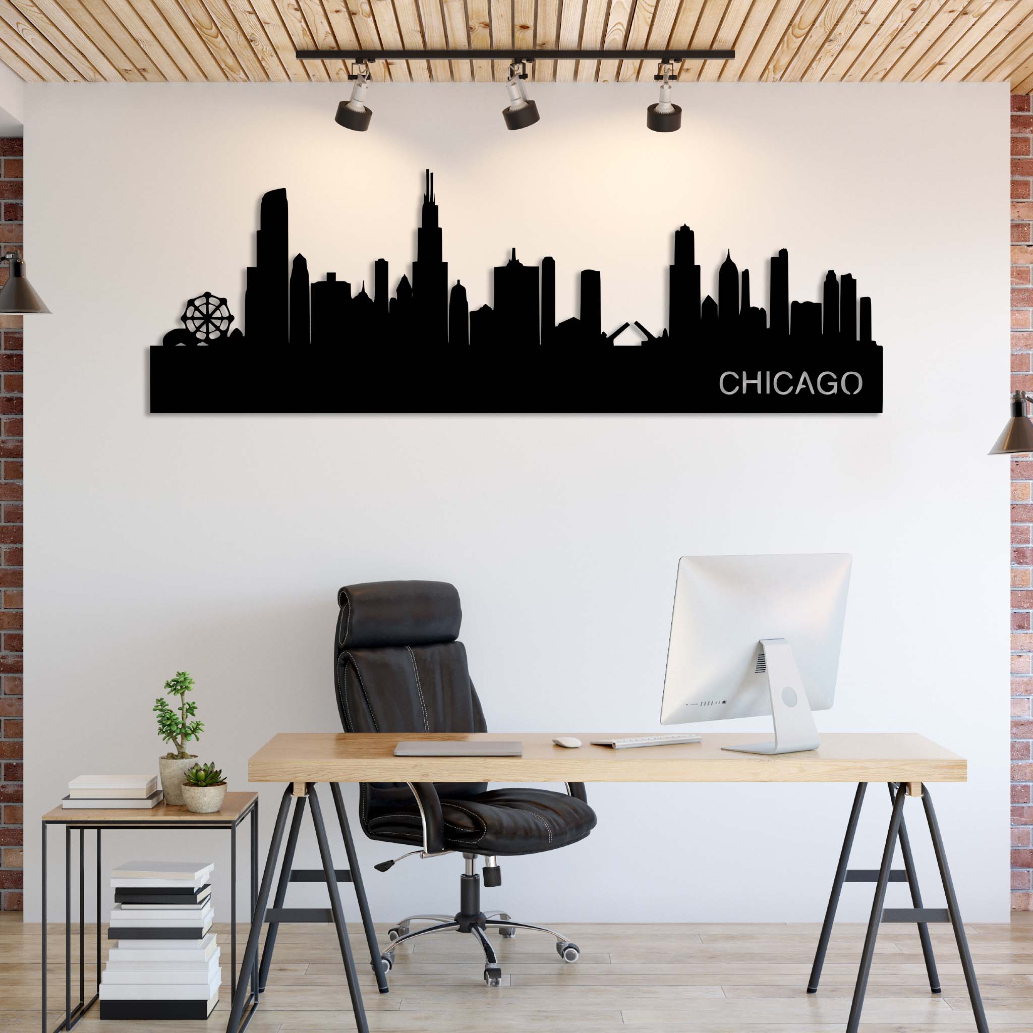 Chicago Skyline - Metal Wall Art