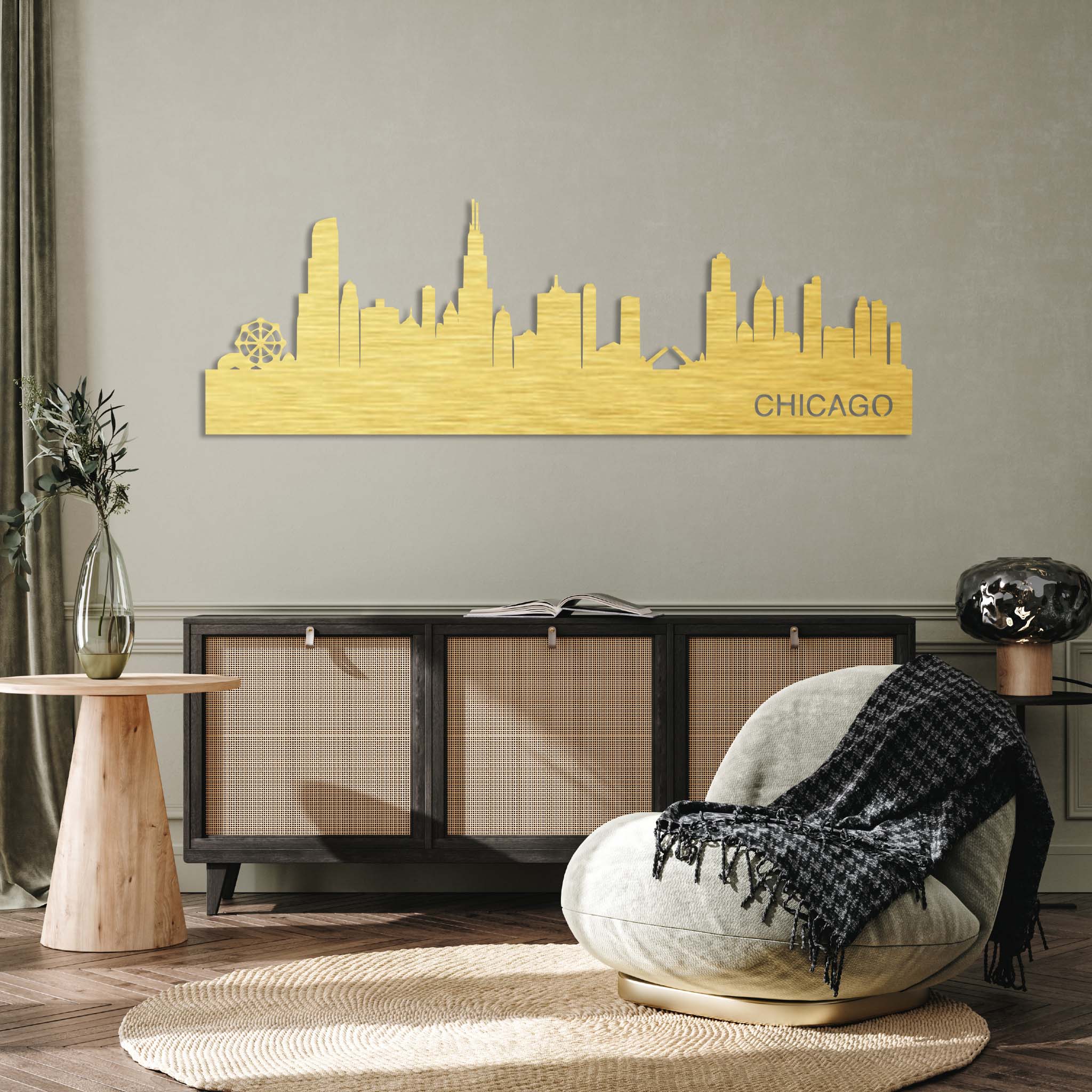 Chicago Skyline - Metal Wall Art