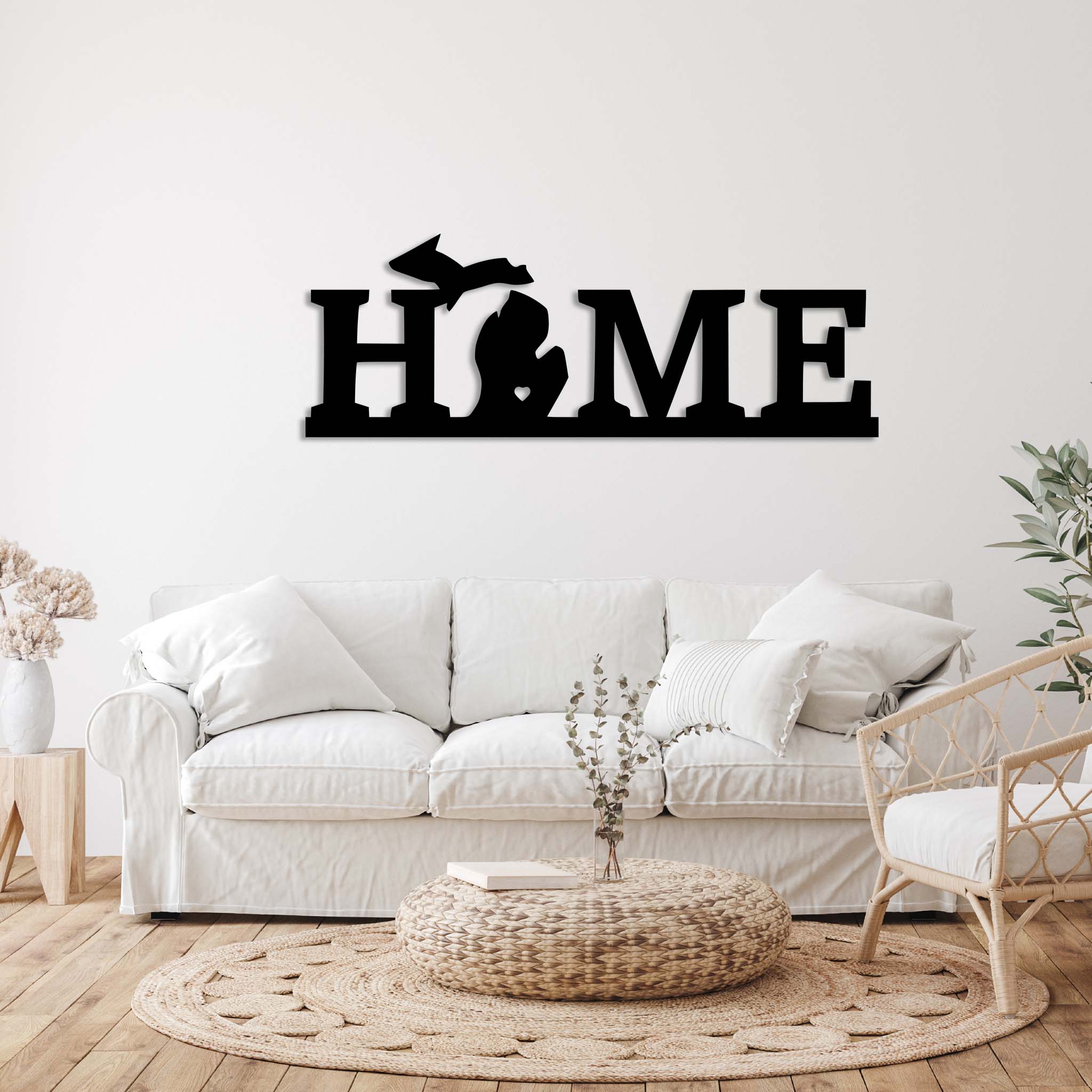 Michigan Home - Metal Wall Art