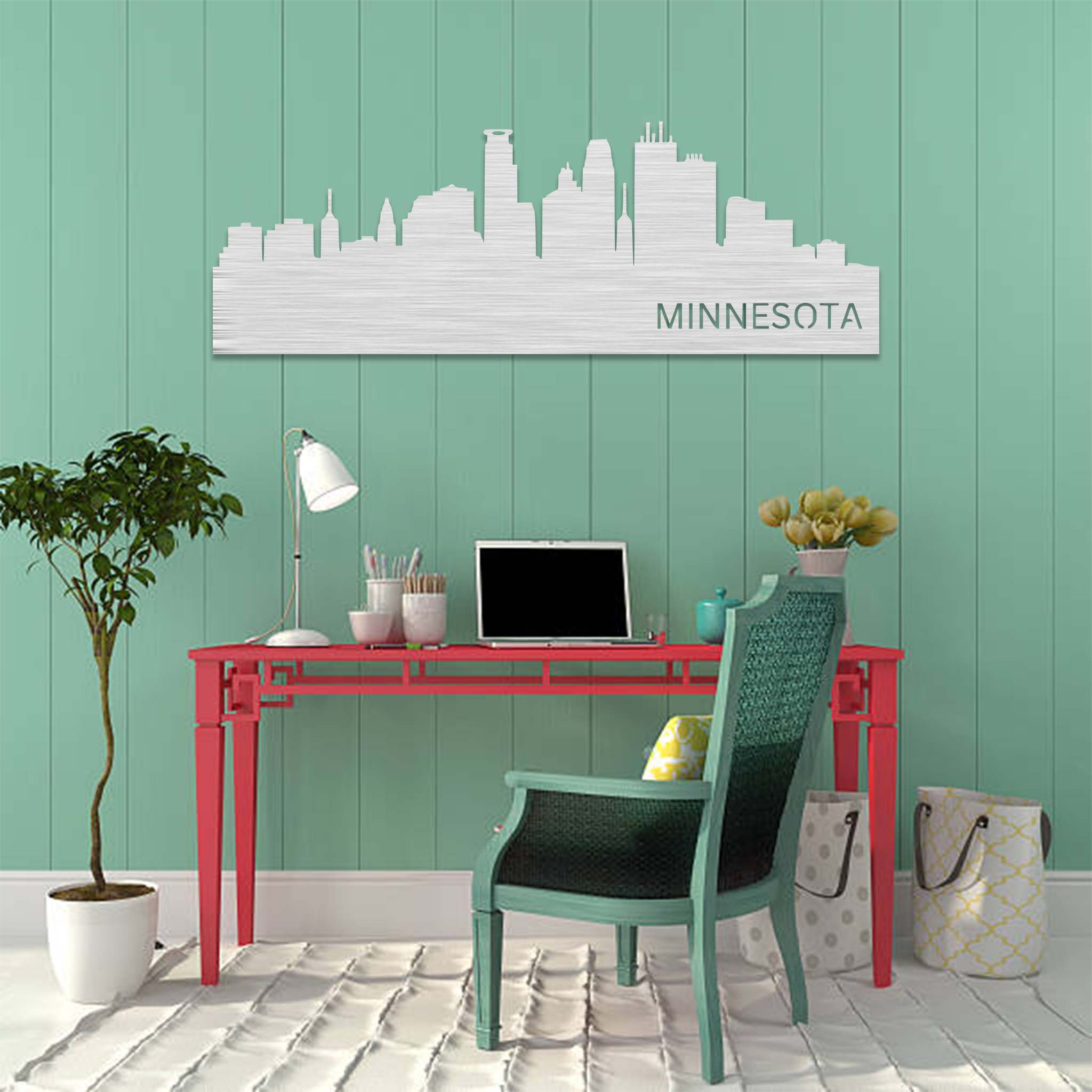 Minnesota Skyline - Metal Wall Art