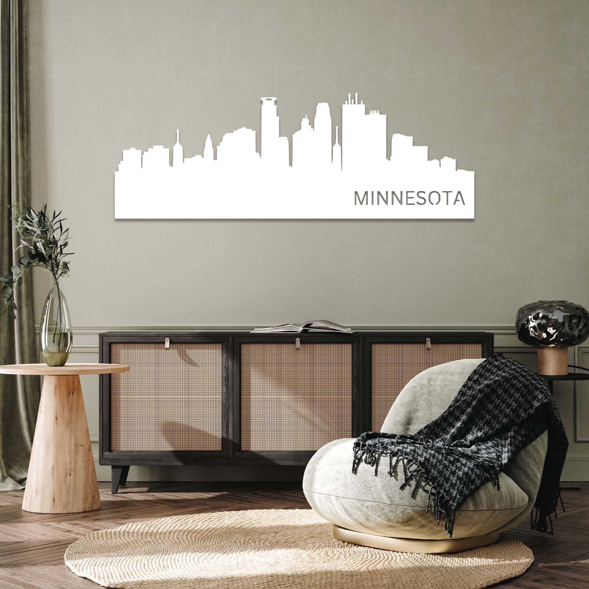Minnesota Skyline - Metal Wall Art