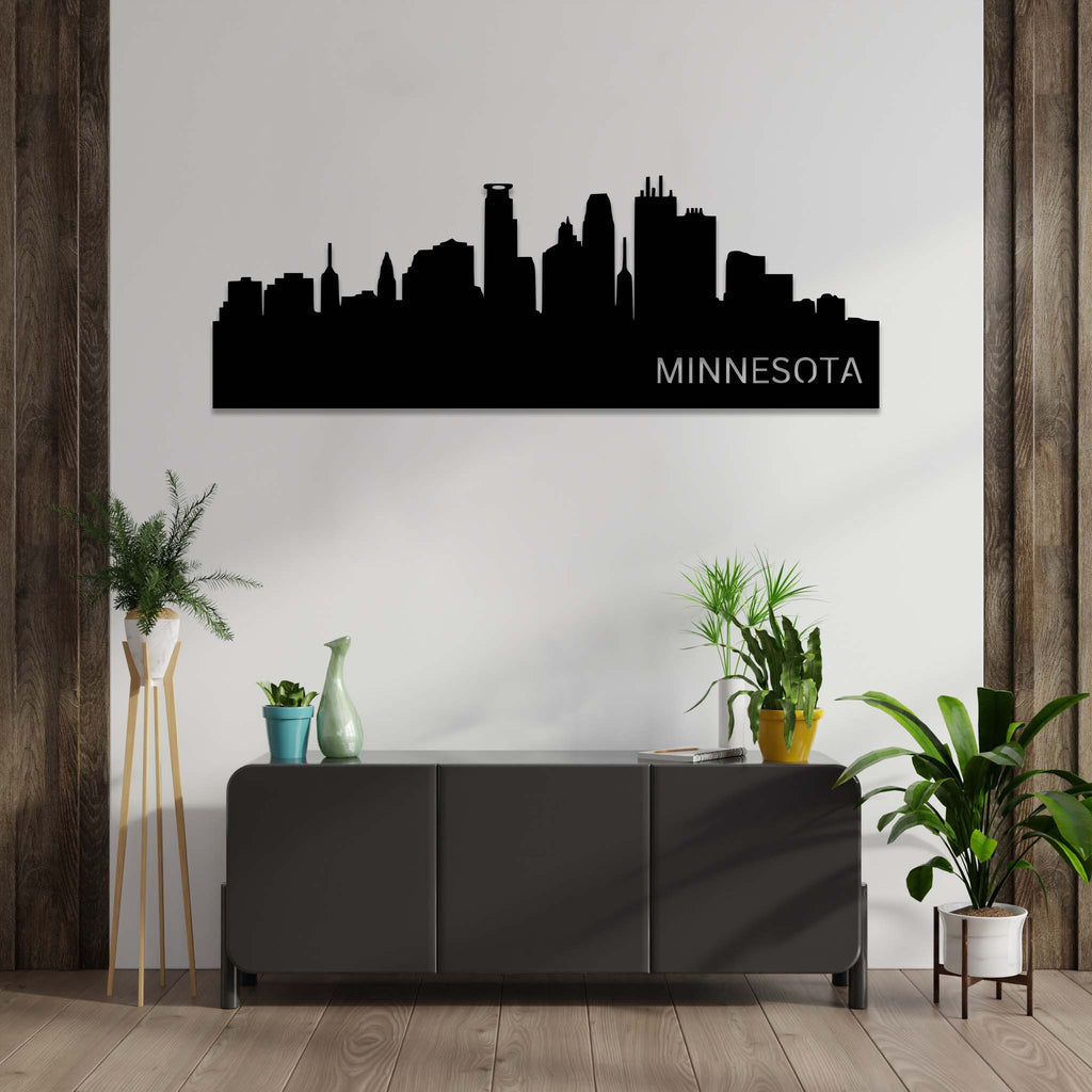 Minnesota Skyline - Metal Wall Art