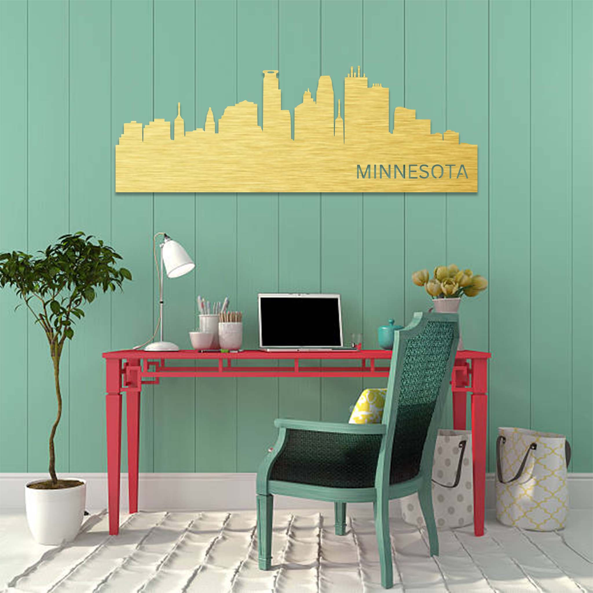 Minnesota Skyline - Metal Wall Art