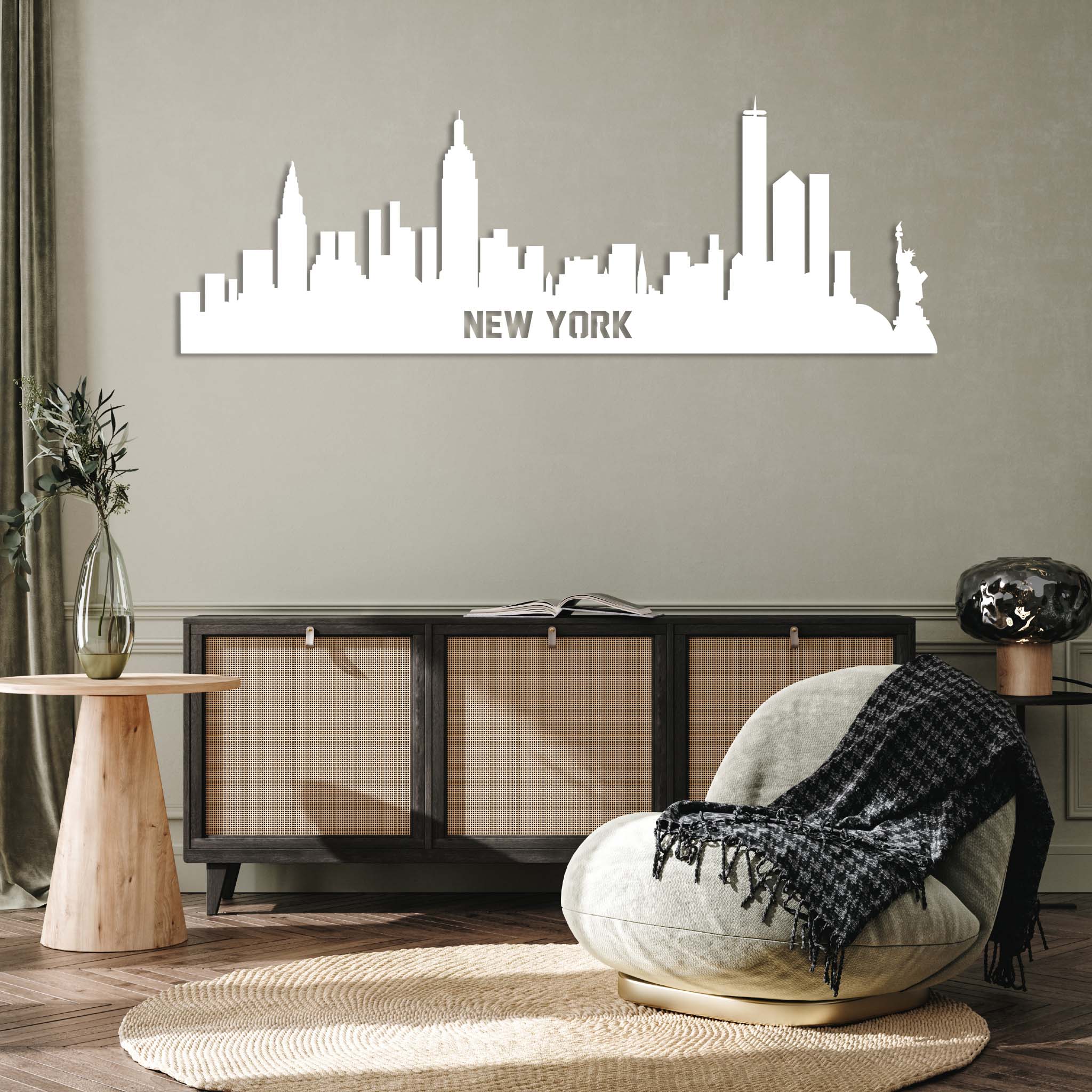 New York City Skyline - Metal Wall Art