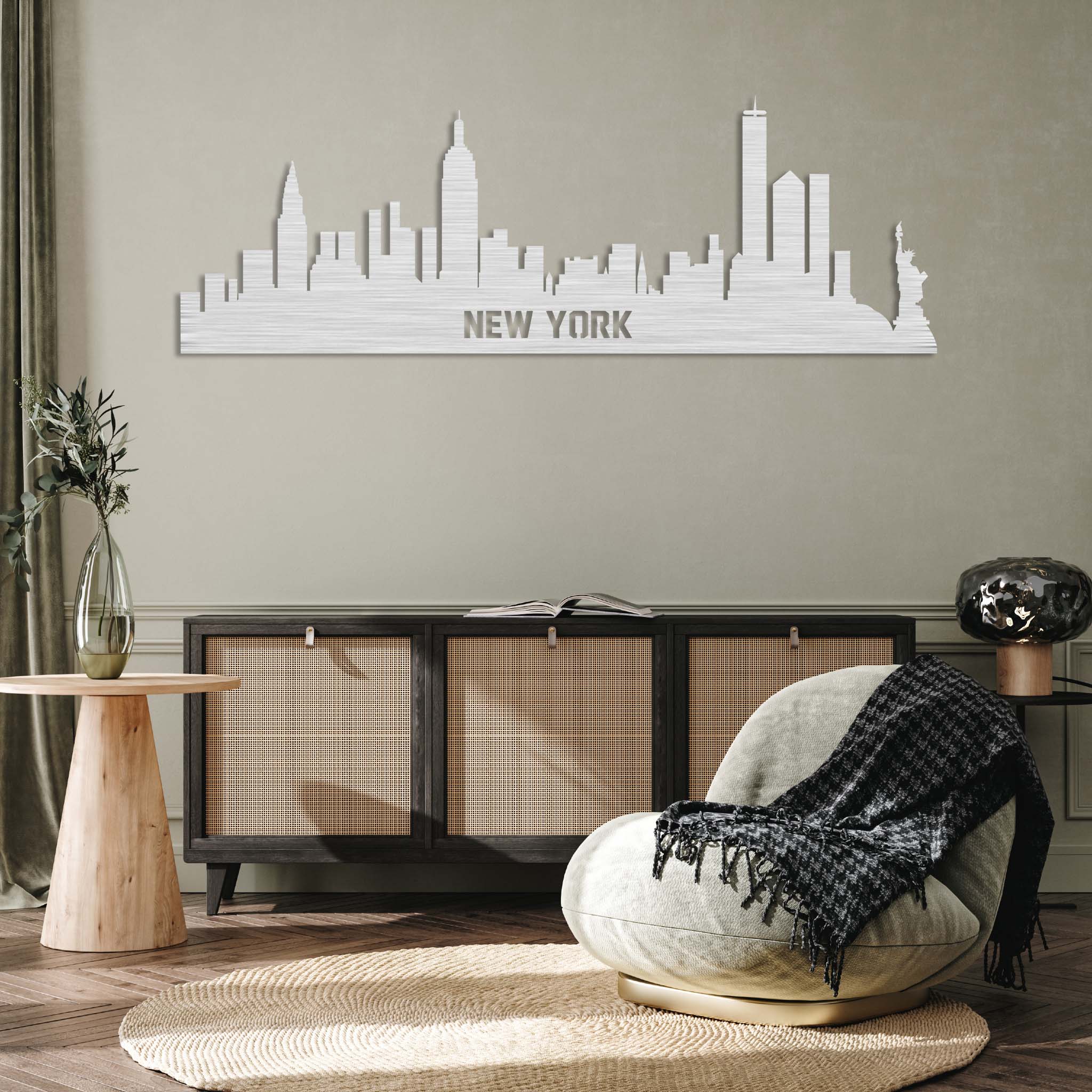 New York City Skyline - Metal Wall Art