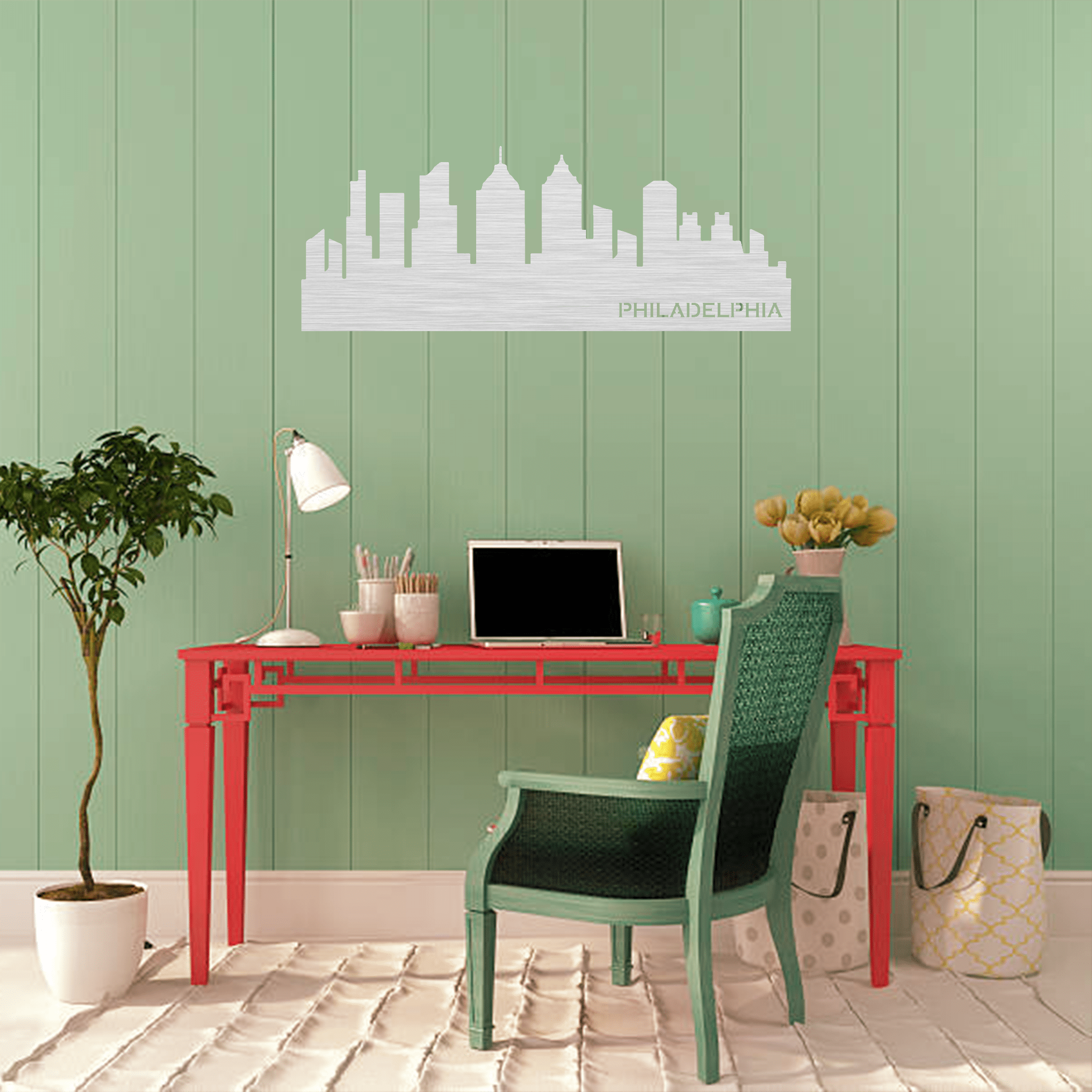 Philadelphia Skyline - Metal Wall Art