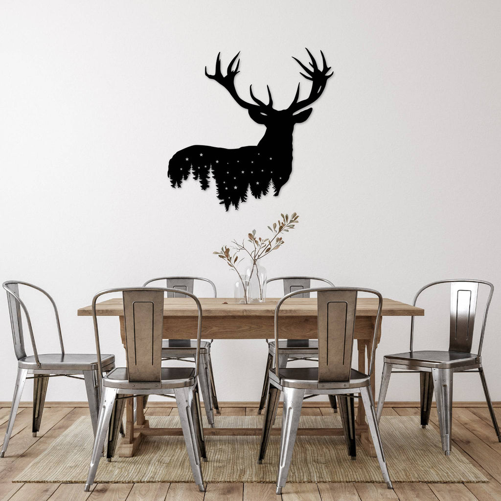 Deer Design - Metal Wall Art