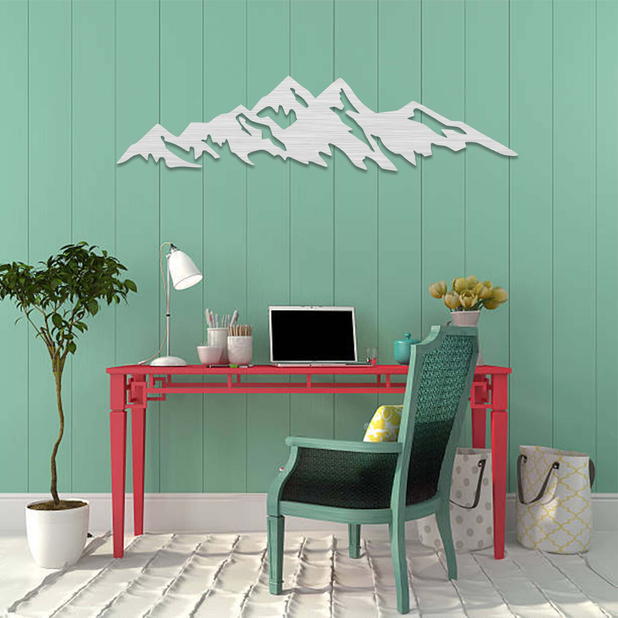 Mountains - Metal Wall Art