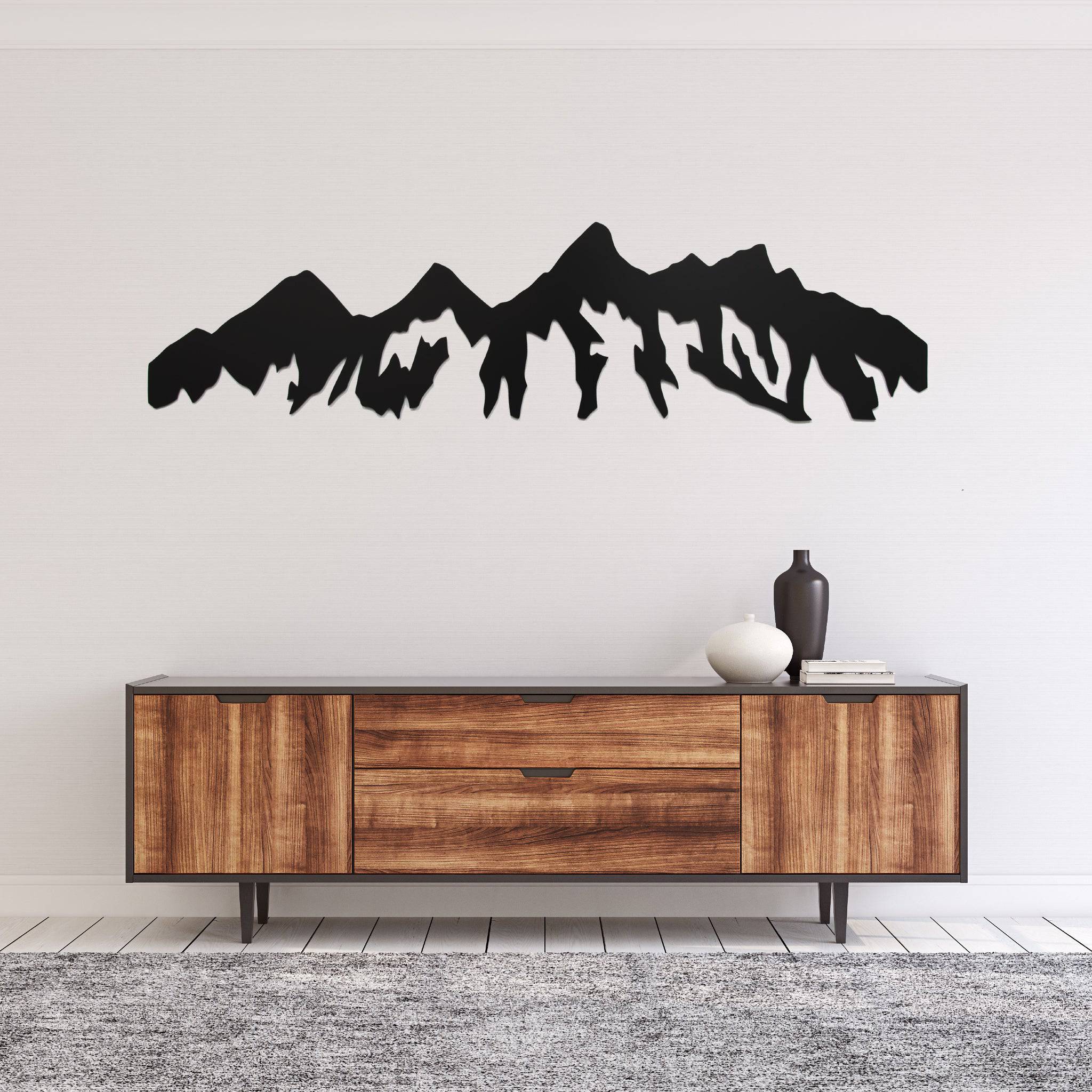 Teton Mountain Range - Metal Wall Art