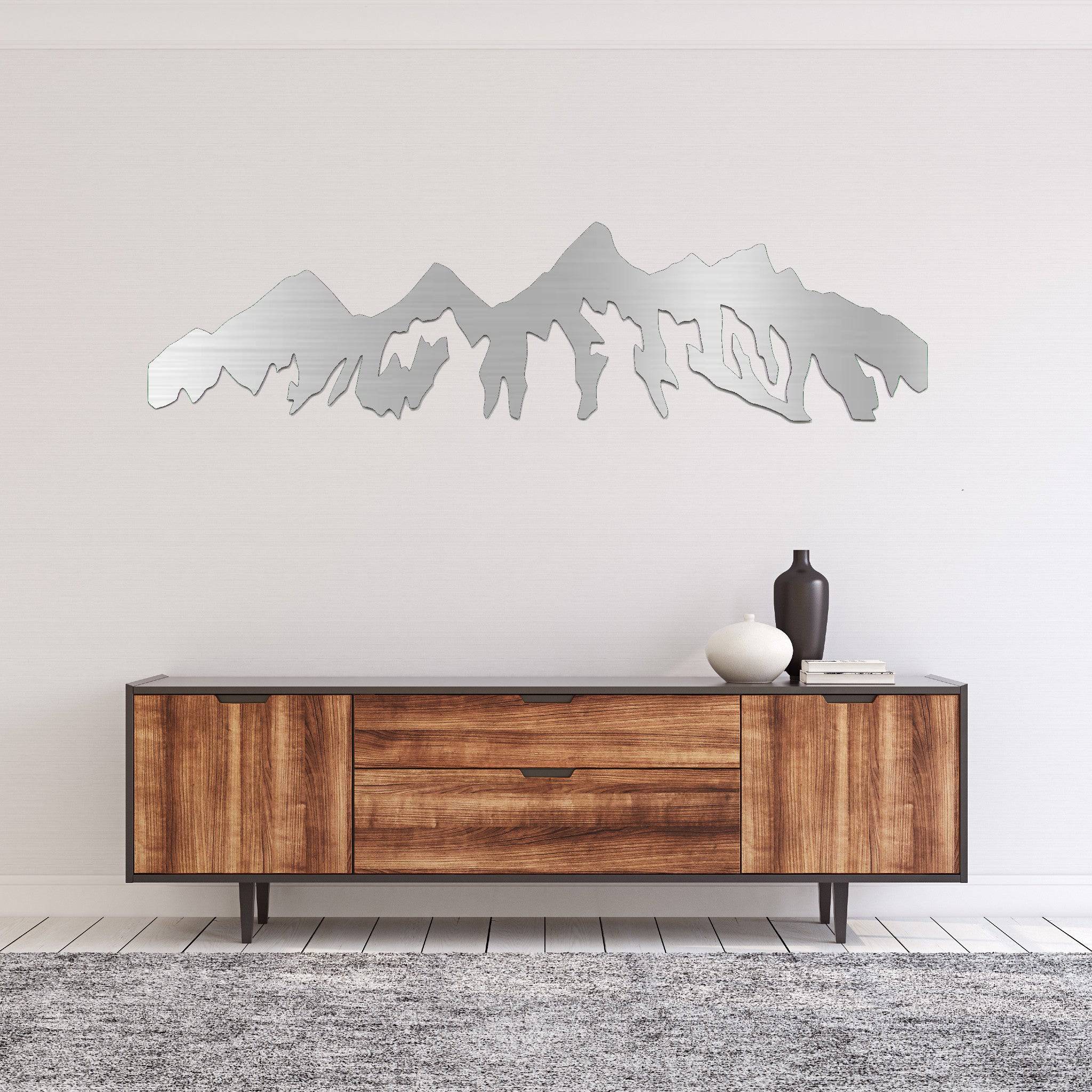 Teton Mountain Range - Metal Wall Art