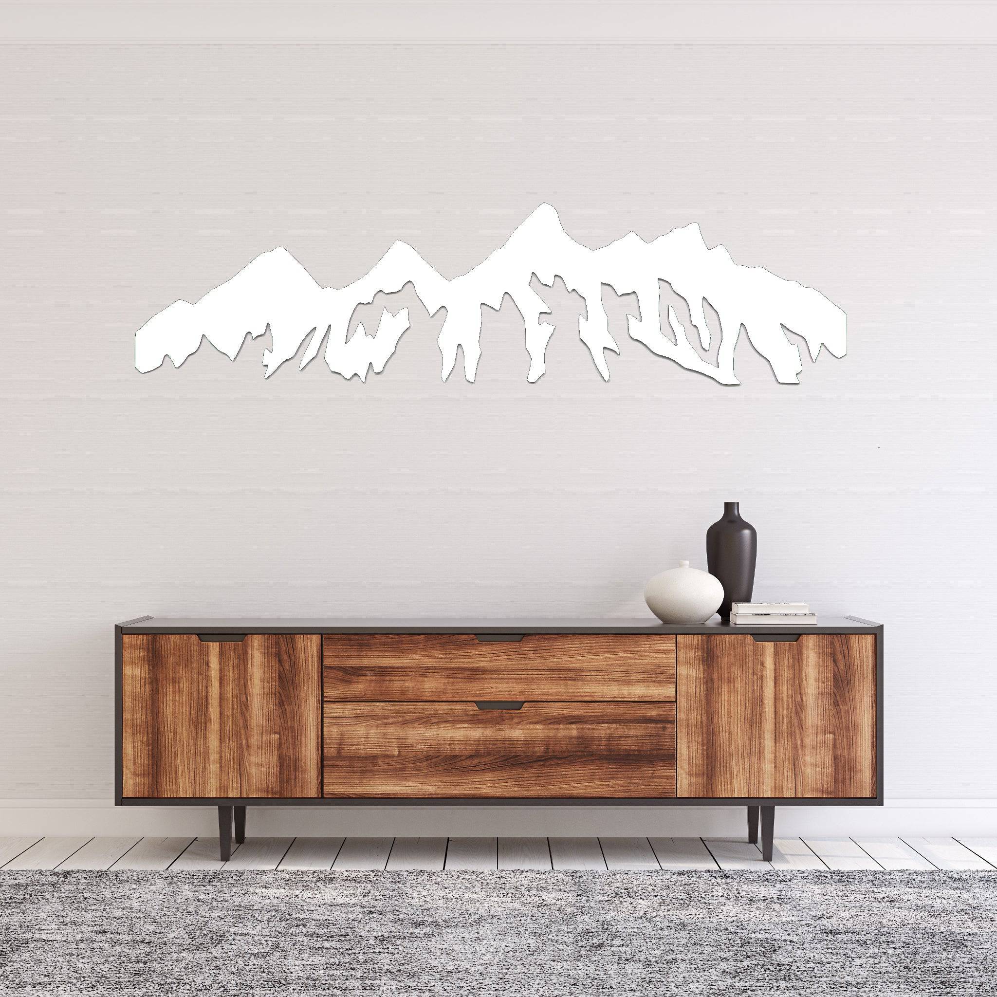 Teton Mountain Range - Metal Wall Art