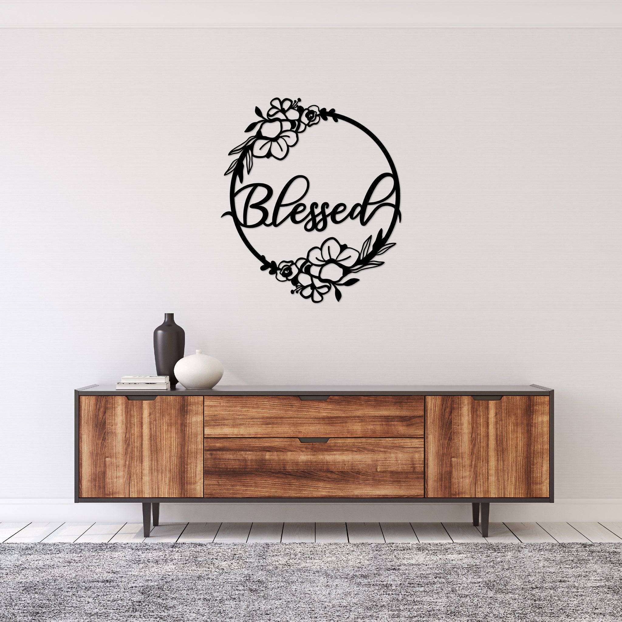 Blessed - Metal Wall Art