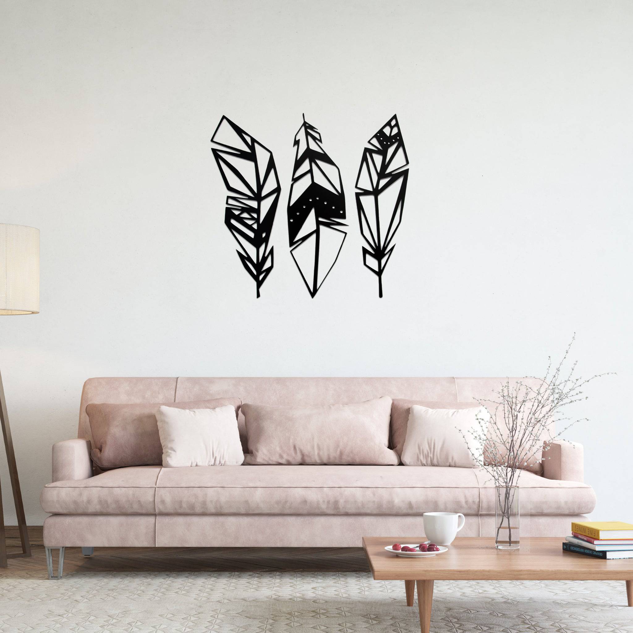 Feathers - Metal Wall Art