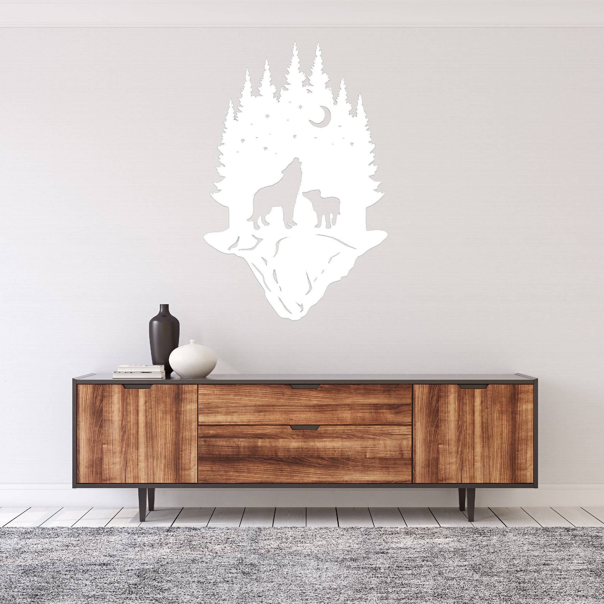 Forest Wolf - Metal Wall Art