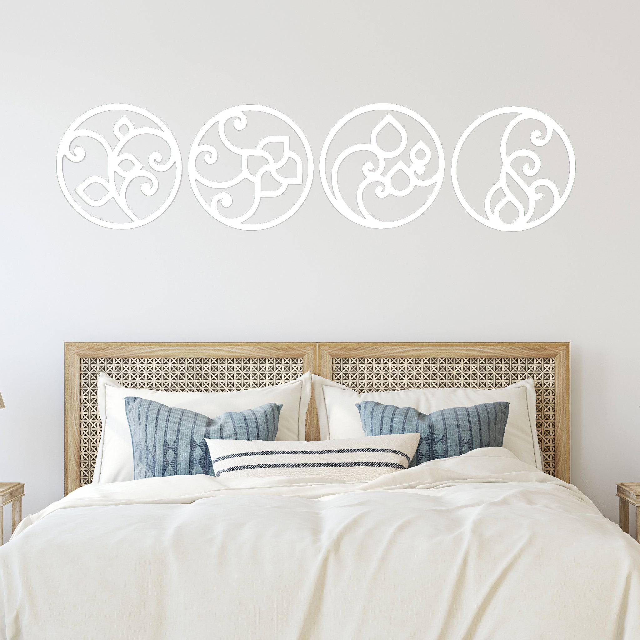Four Circle Elements - Metal Wall Art