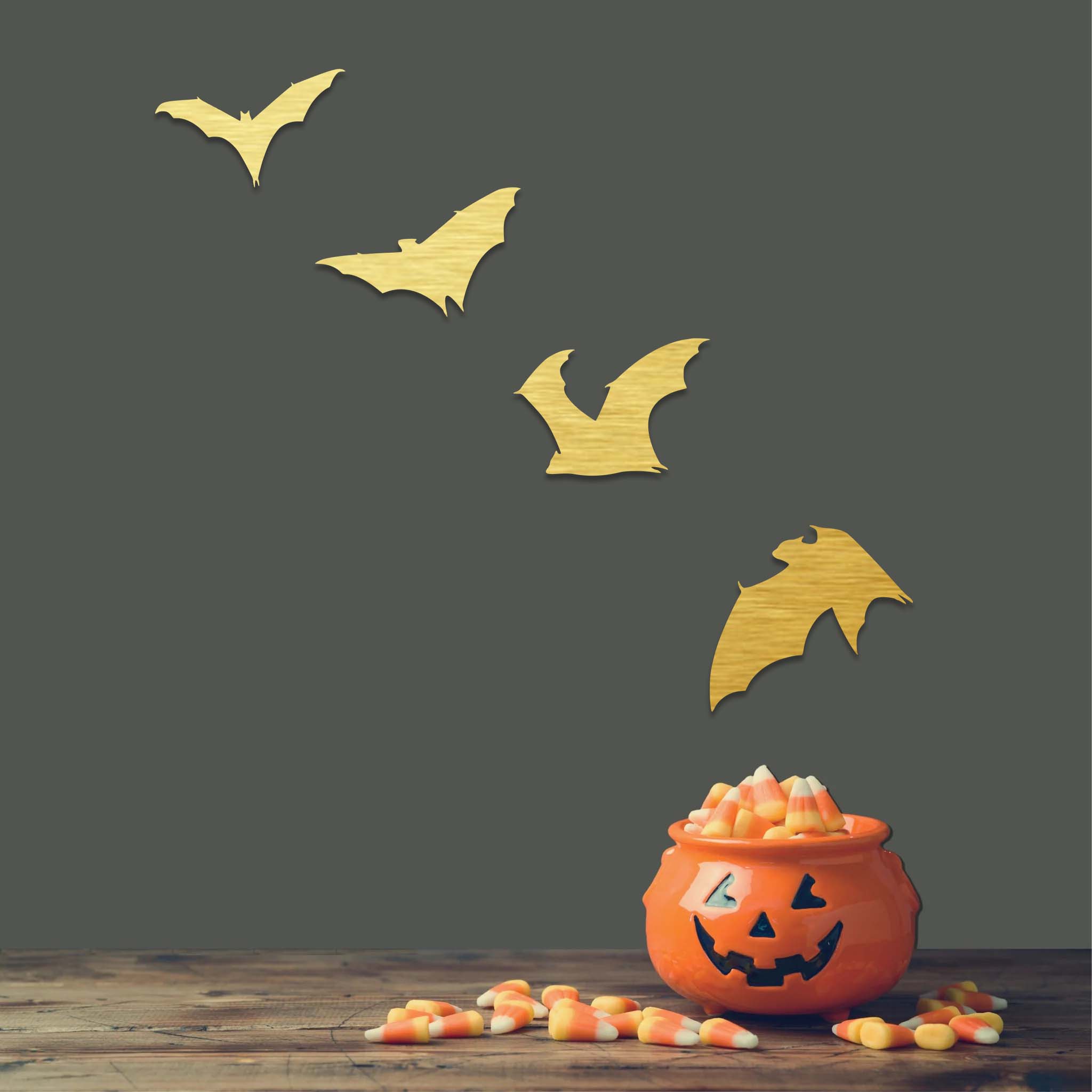 Halloween Bats - Metal Wall Art