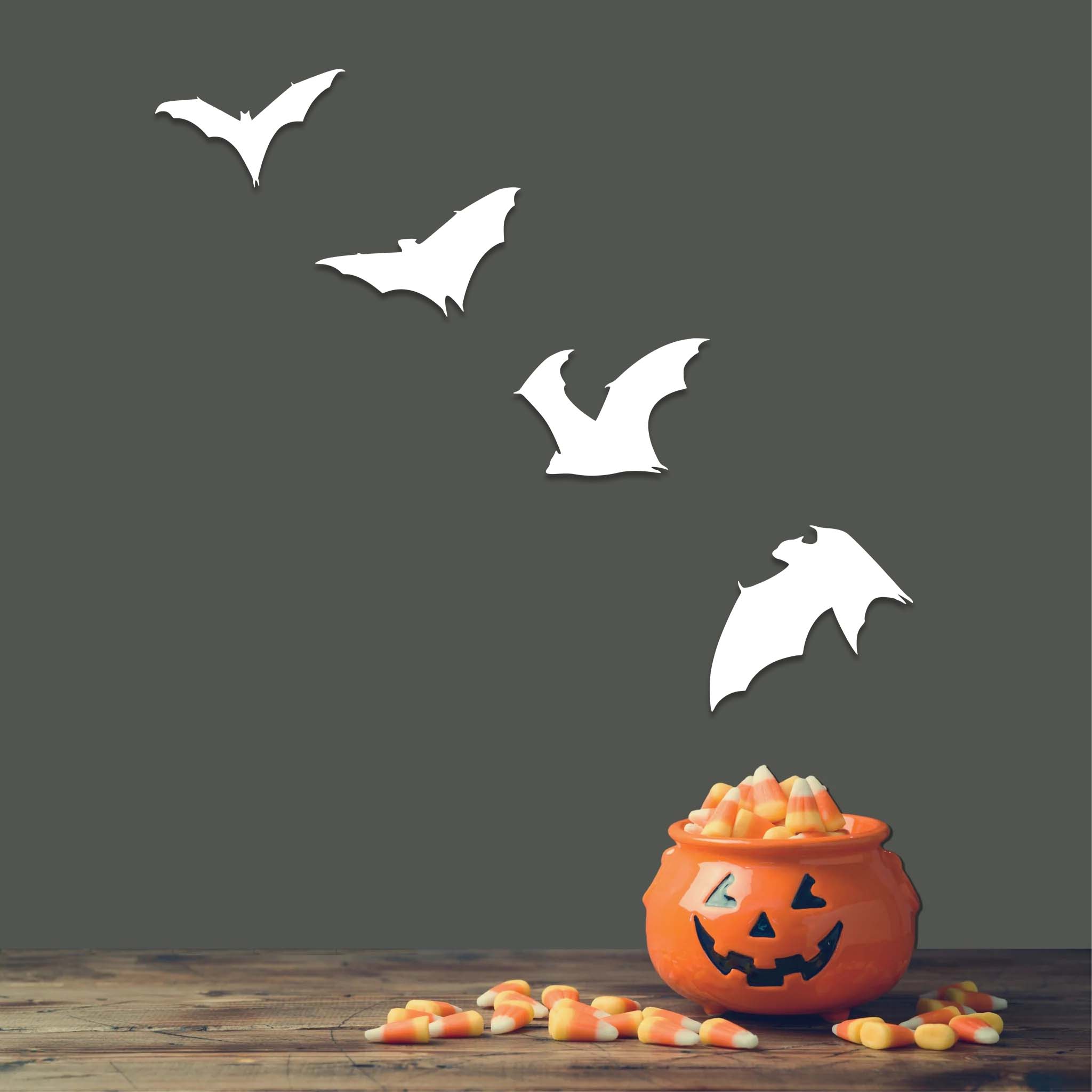 Halloween Bats - Metal Wall Art