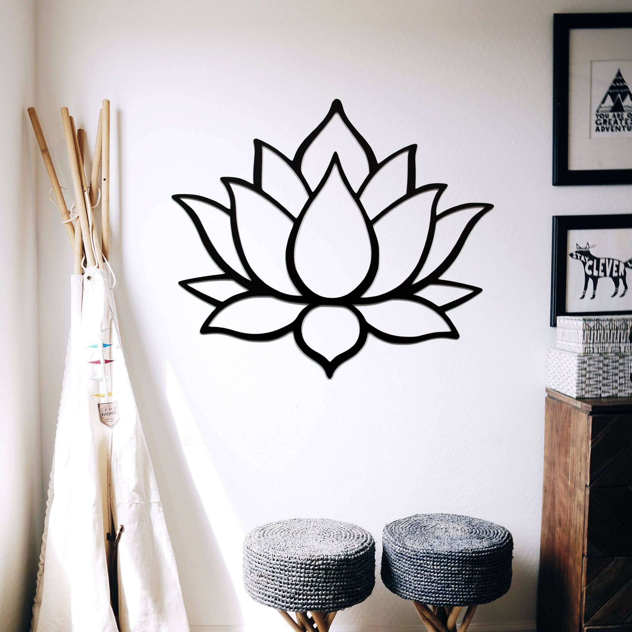Lotus Flower - Metal Wall Art