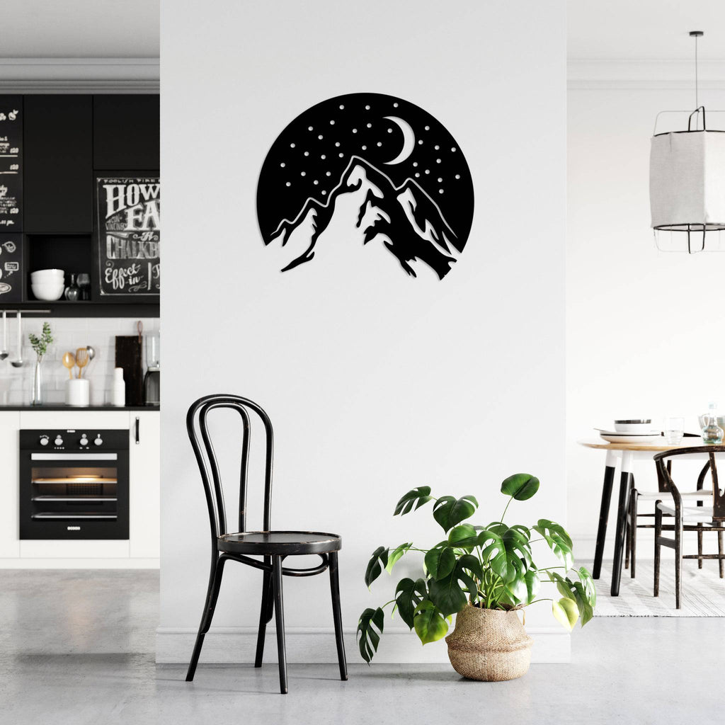 Mountain Night - Metal Wall Art