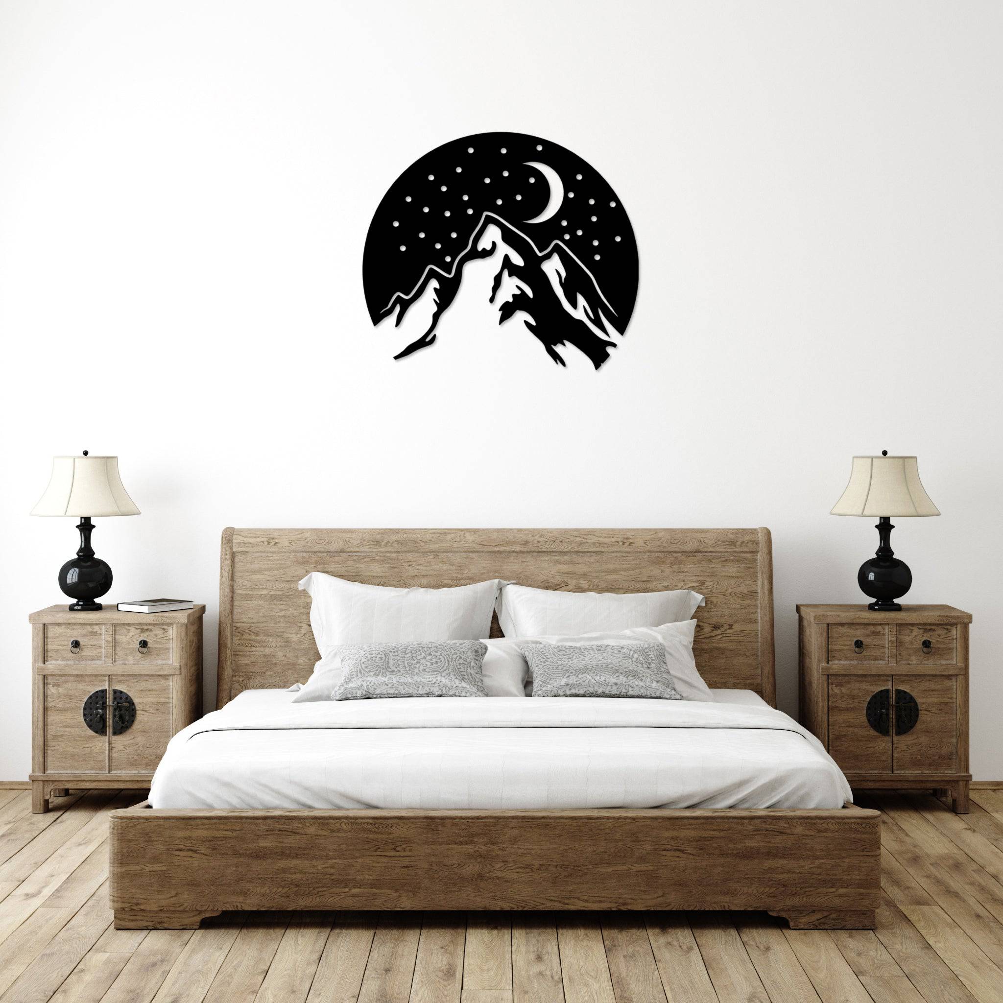 Mountain Night - Metal Wall Art