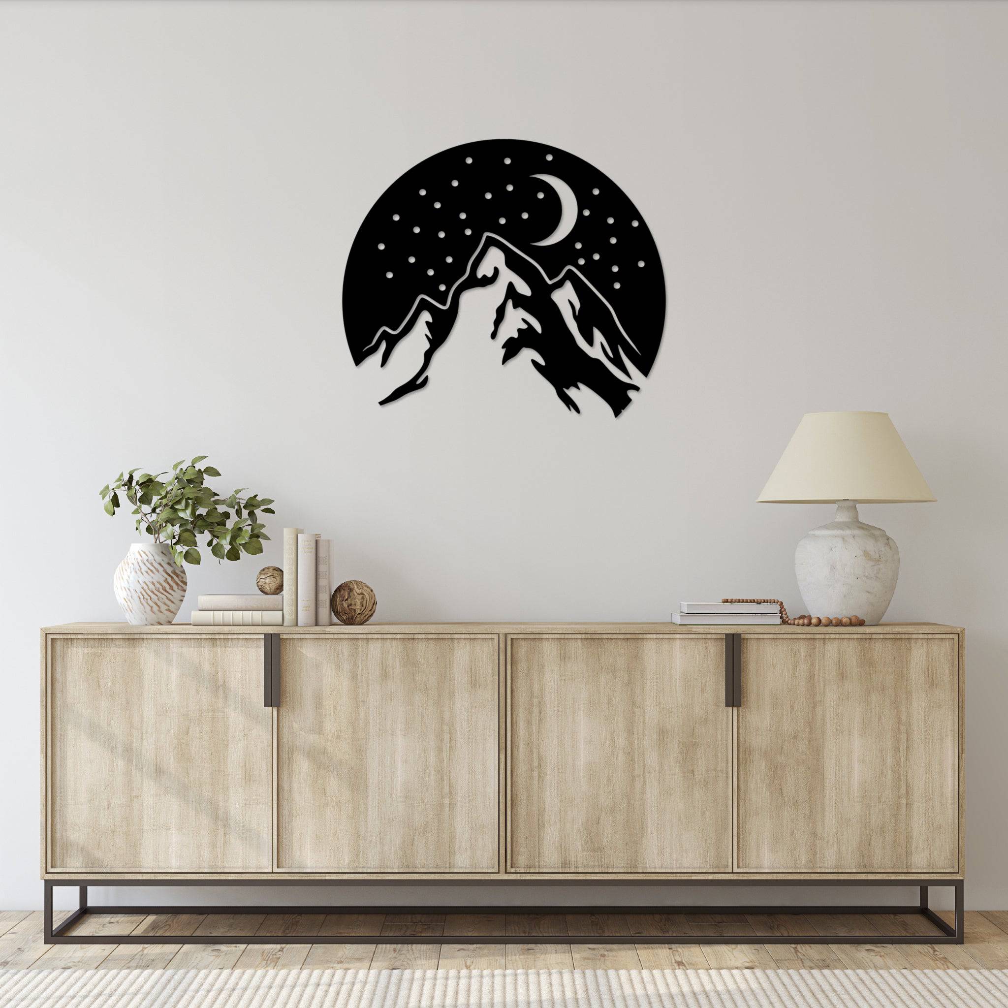 Mountain Night - Metal Wall Art