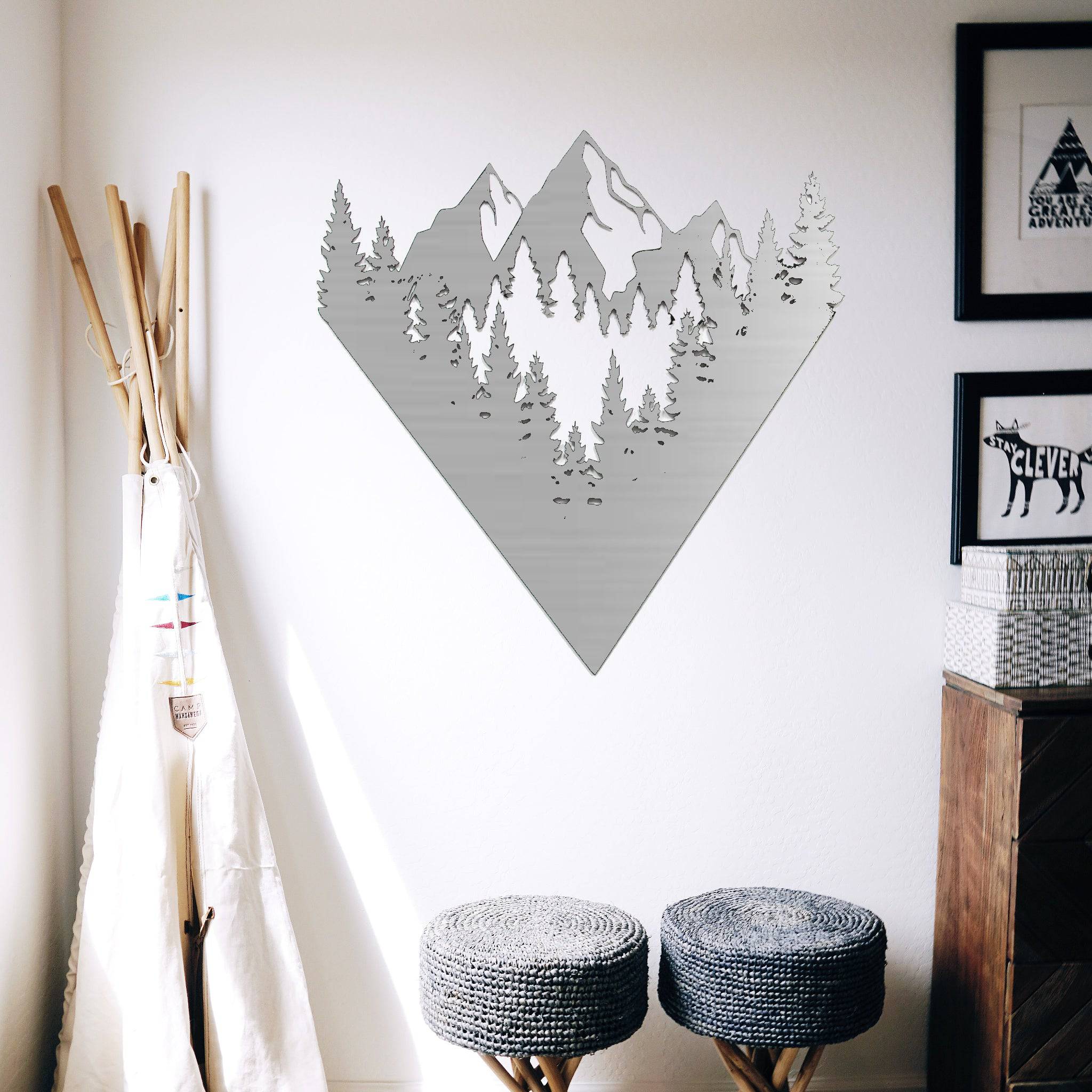 Mountain View - Metal Wall Art