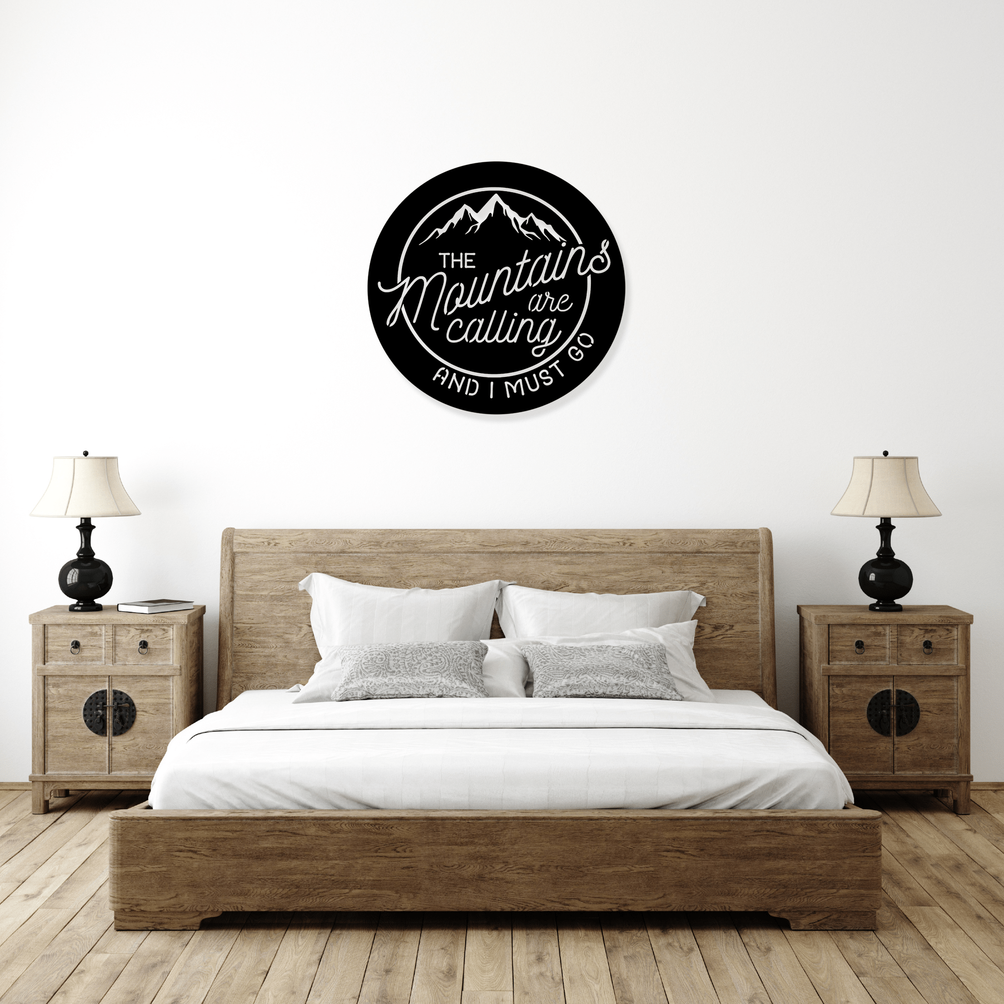 Mountains Are Calling Alternative - Metal Wall Art